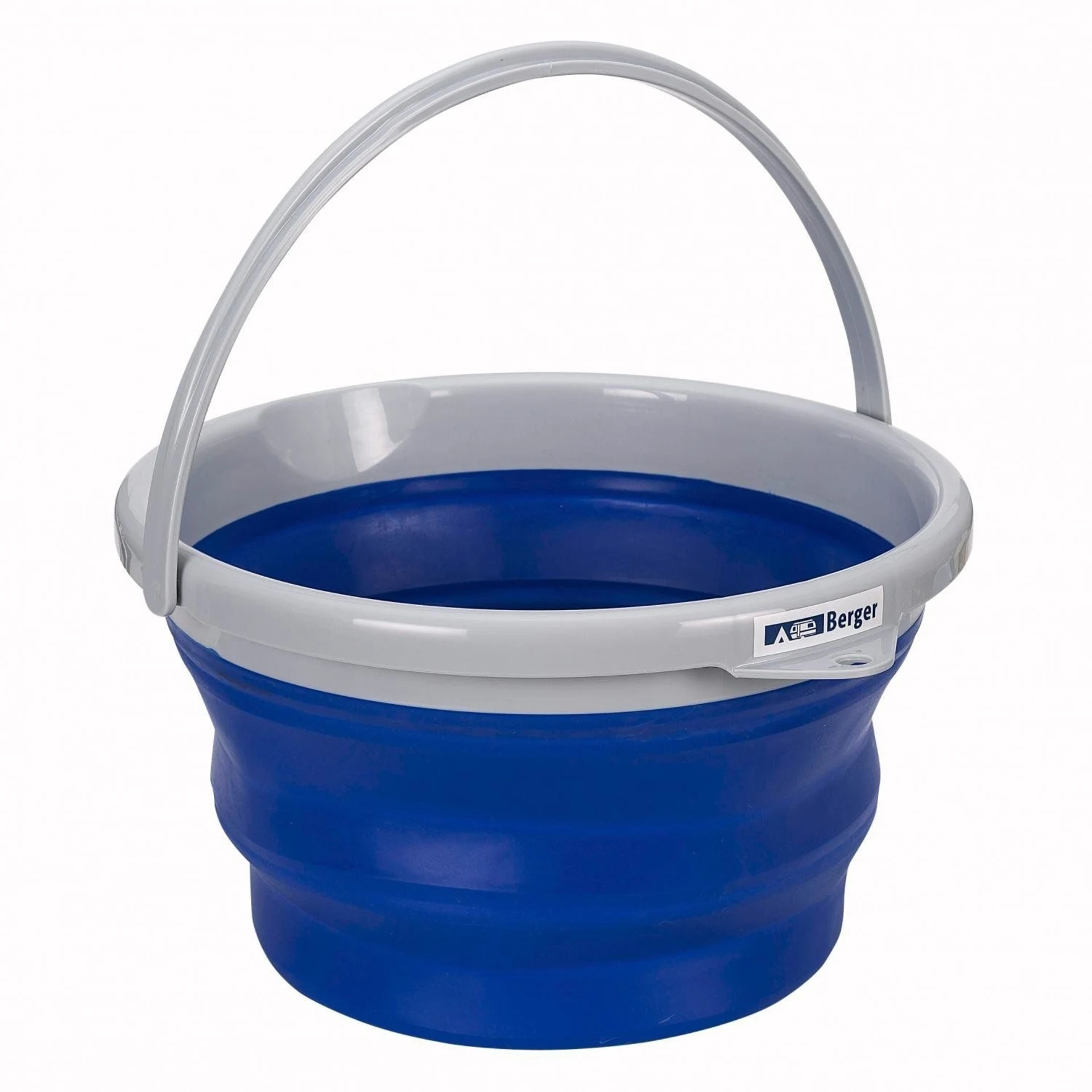 Berger Falteimer 10 Liter blau / grau
