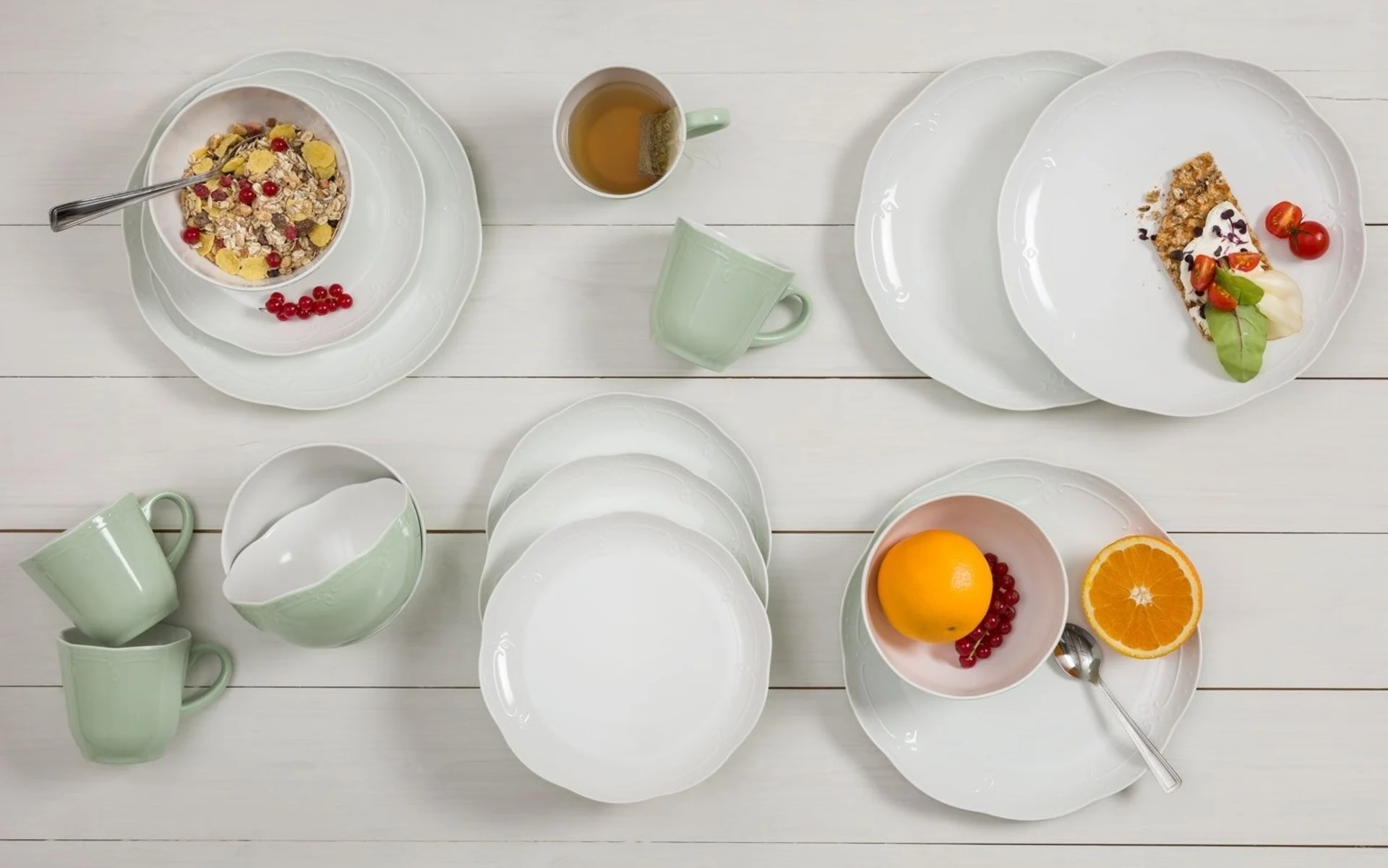 Berger Vintage Melamin Geschirr-Set 16-tlg.