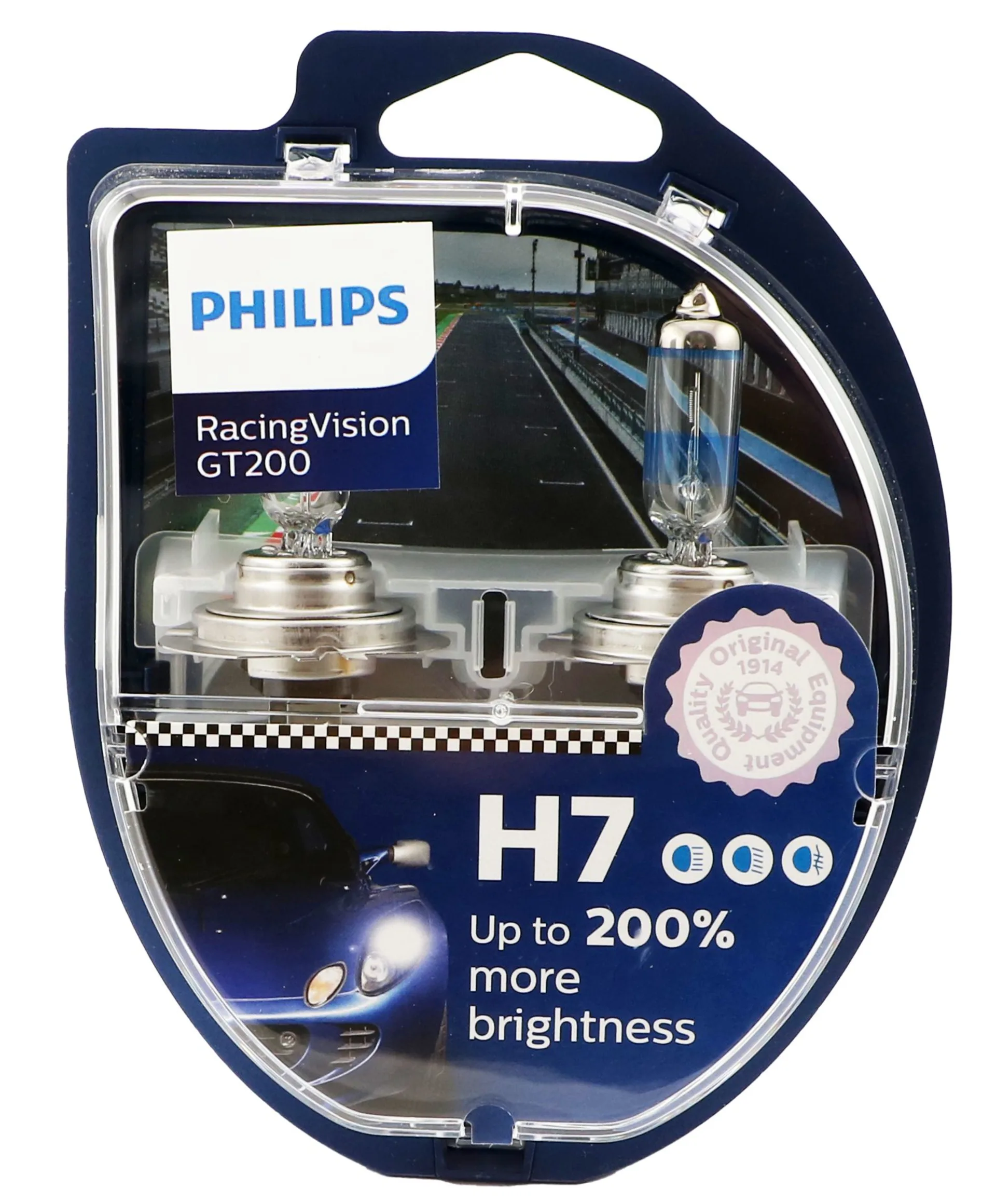 2 x Philips Glühl. H7 12 V 55 W RacingVision 12 V 55 W *+200%*