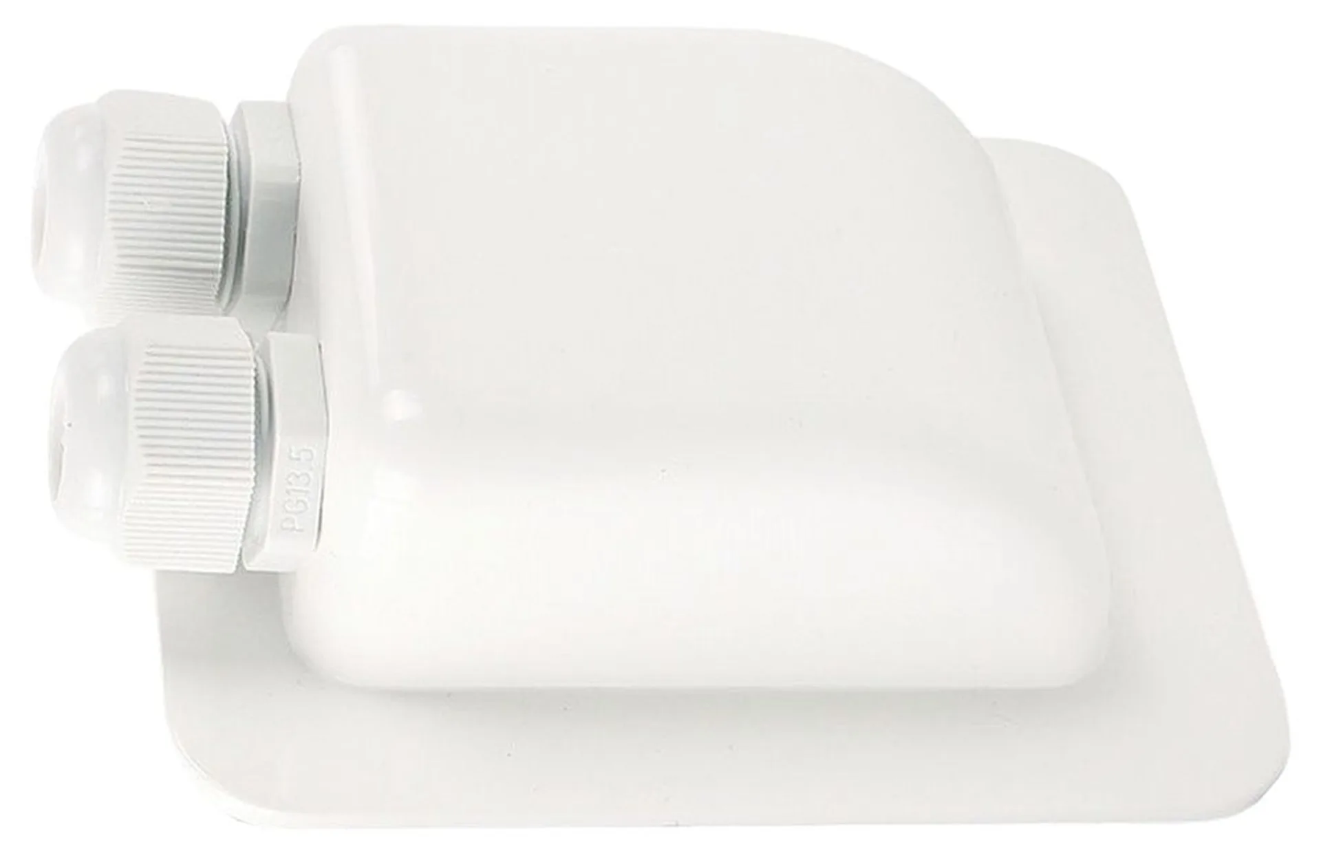 Dachdurchführungstülle weiss, wasserdicht 130x94x40mm, zweifach