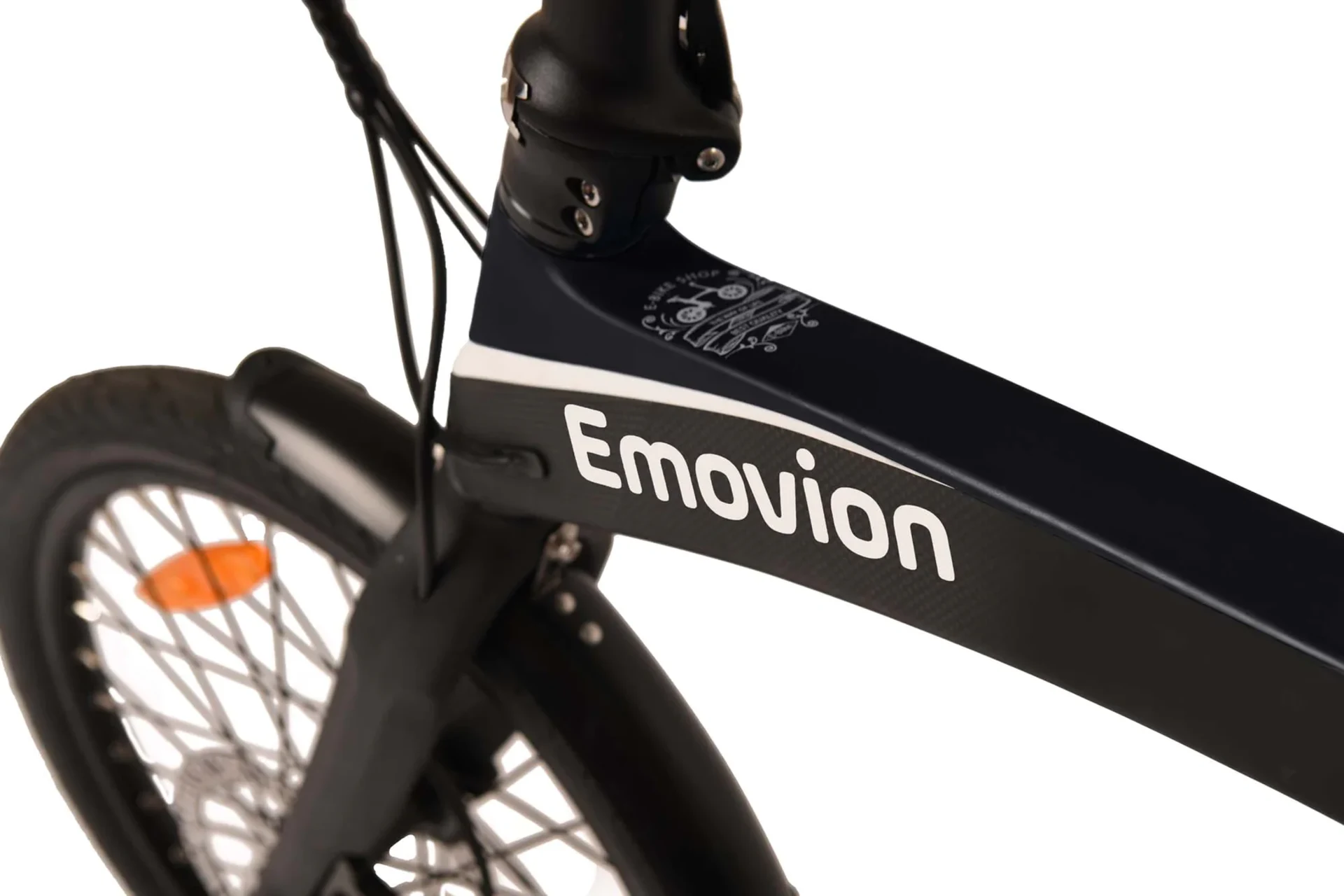 Emovion Lifty - vélo électrique pliable en carbone noir