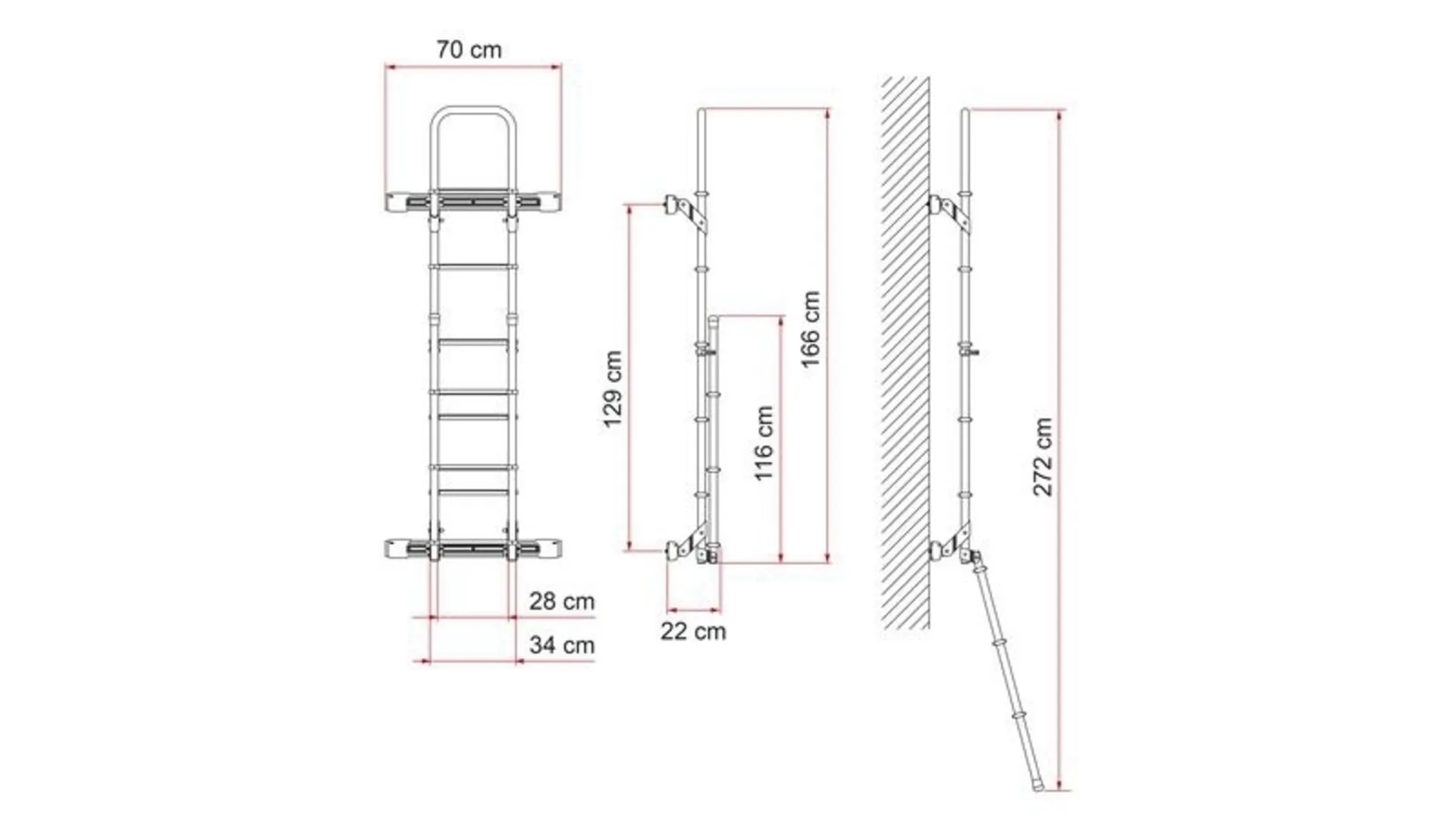 Kit Bars Deluxe Transit plus de 14 pouces anodisé