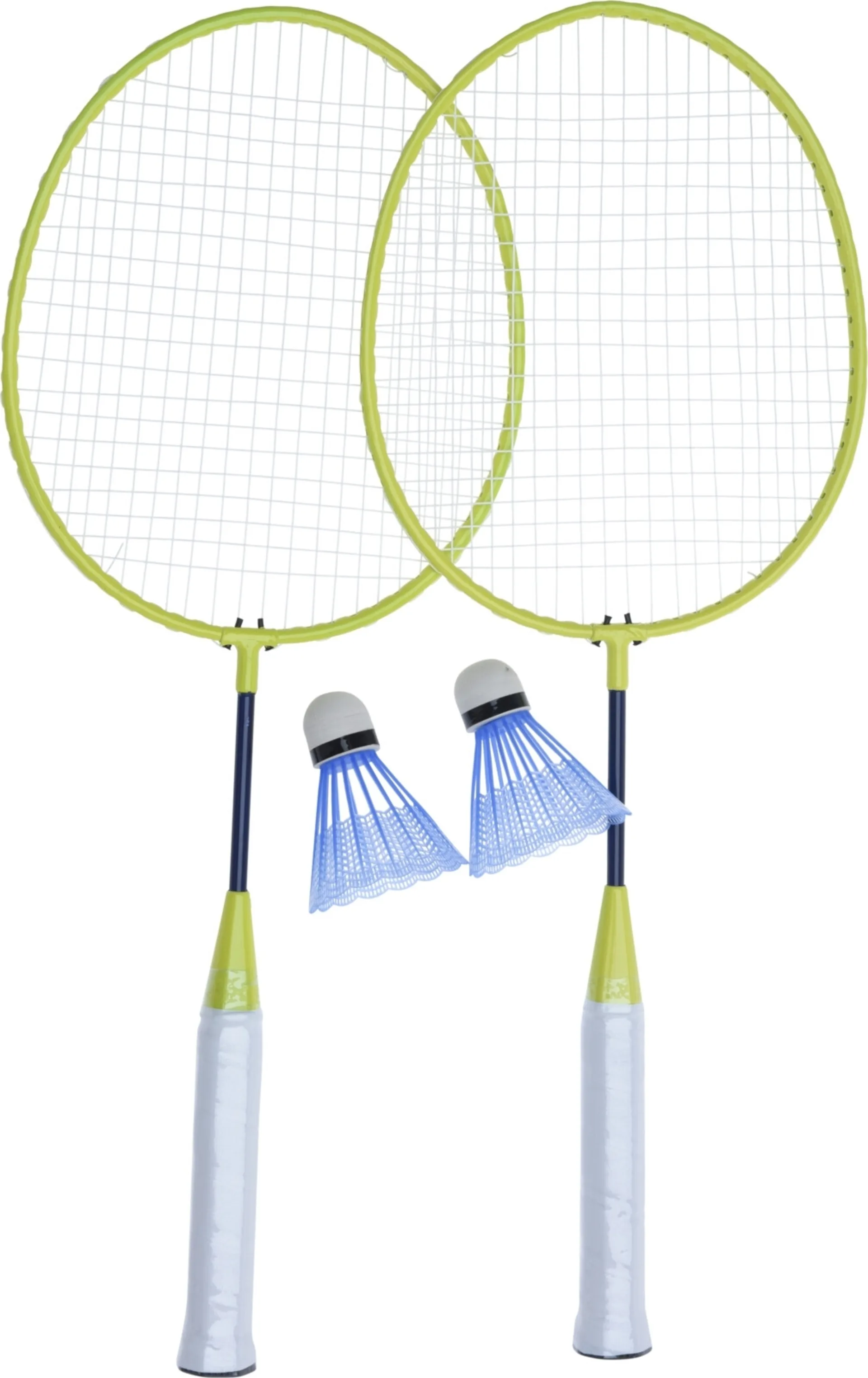 Badmintonset 4-teilig - 2 Schläger - 2 Federbälle