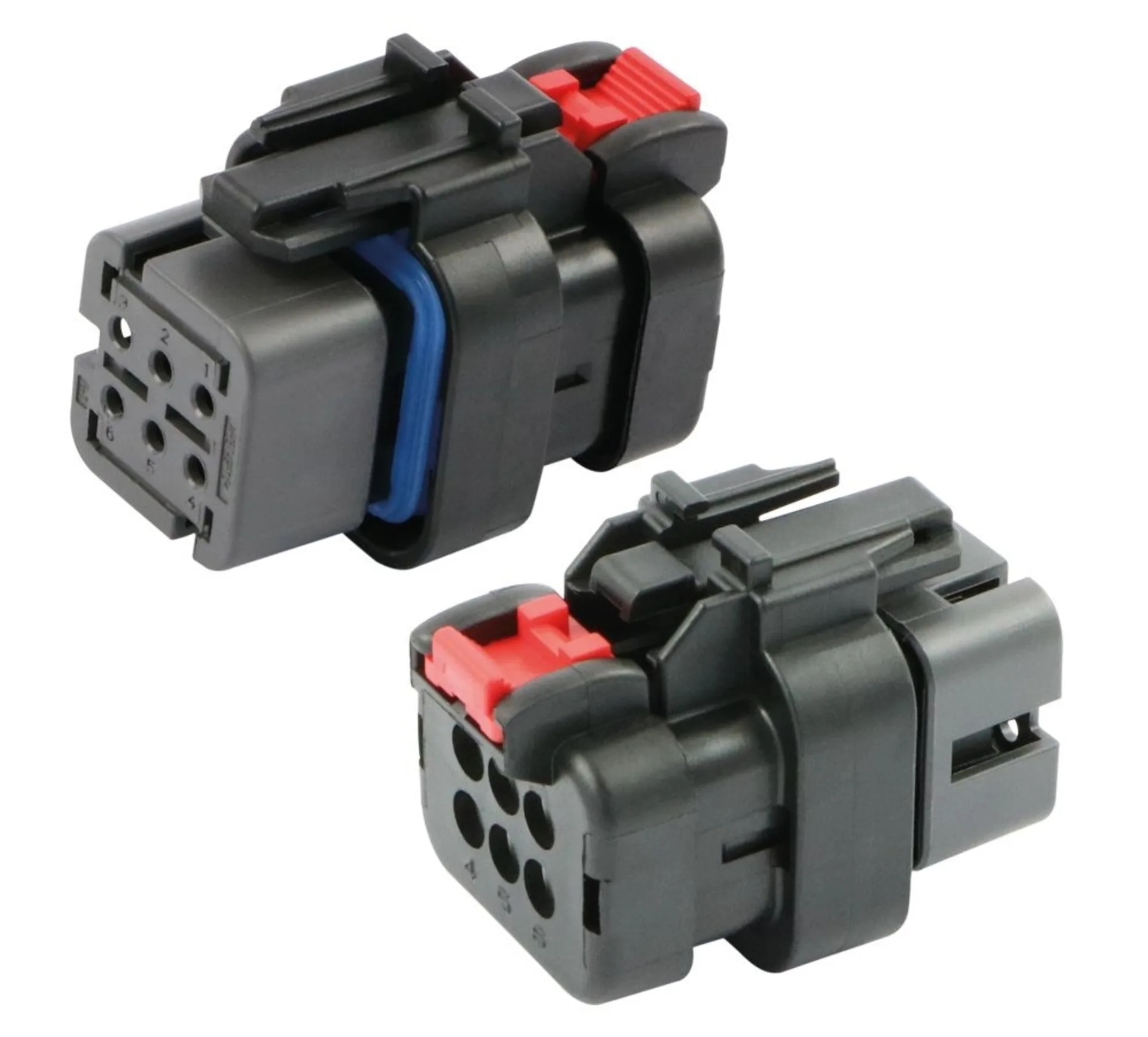 AMPSeal 16 - Buchsengehäuse 6-pol. Key B grau 6-polig AMPSeal 16 - Buchsengehäuse 6-pol. Key B grau 6-polig