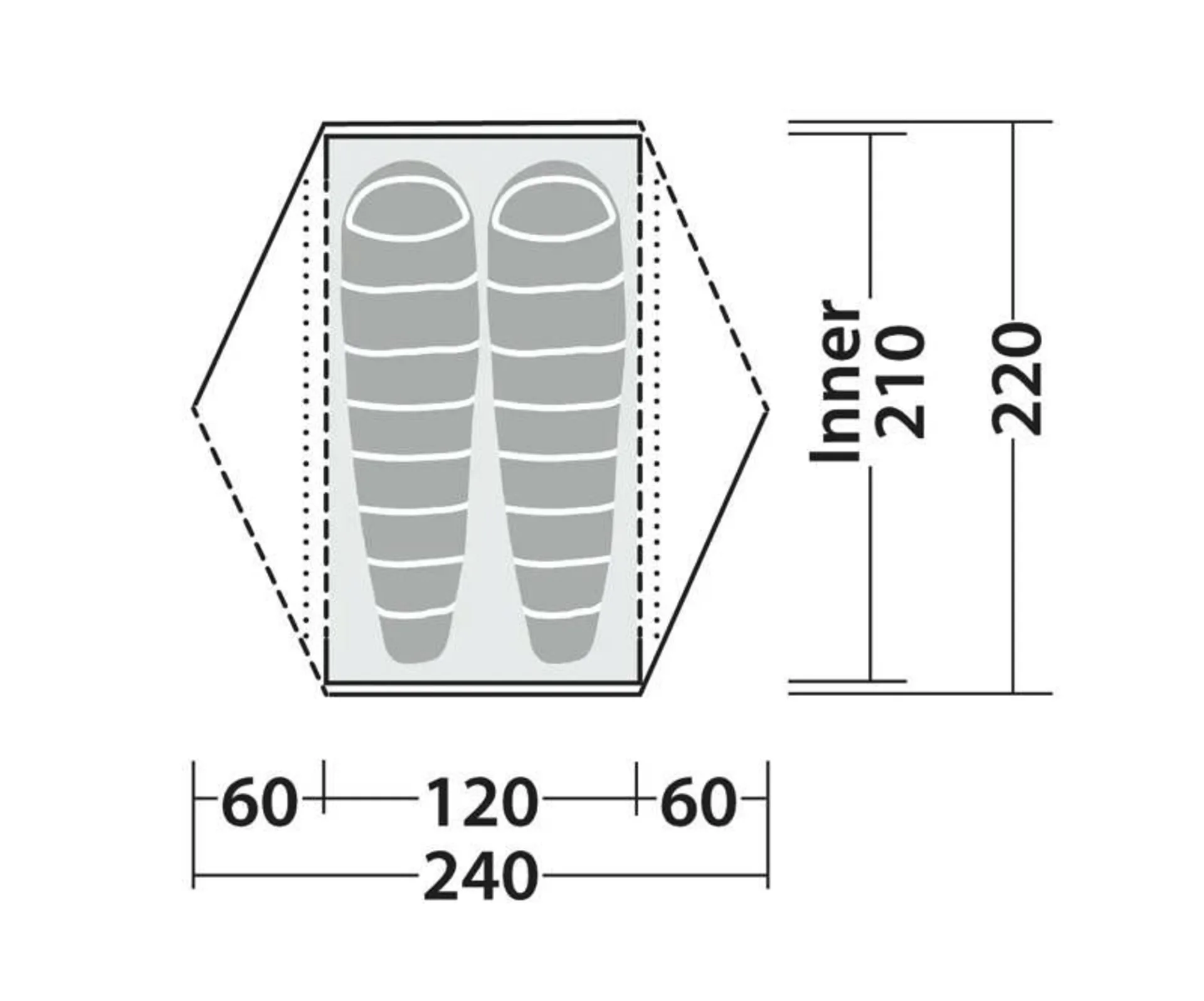 Robens Kuppelzelt Aster 2 Pro für 2 Personen