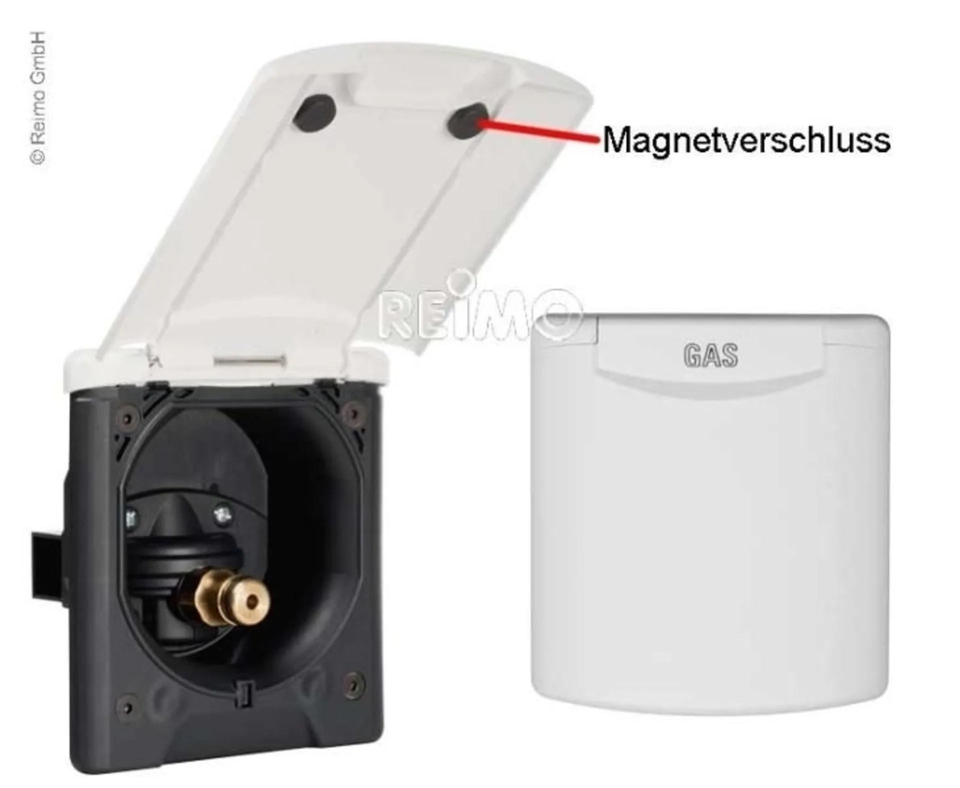 City-Wasseranschluss Magnet schwarz, mit Druckmind