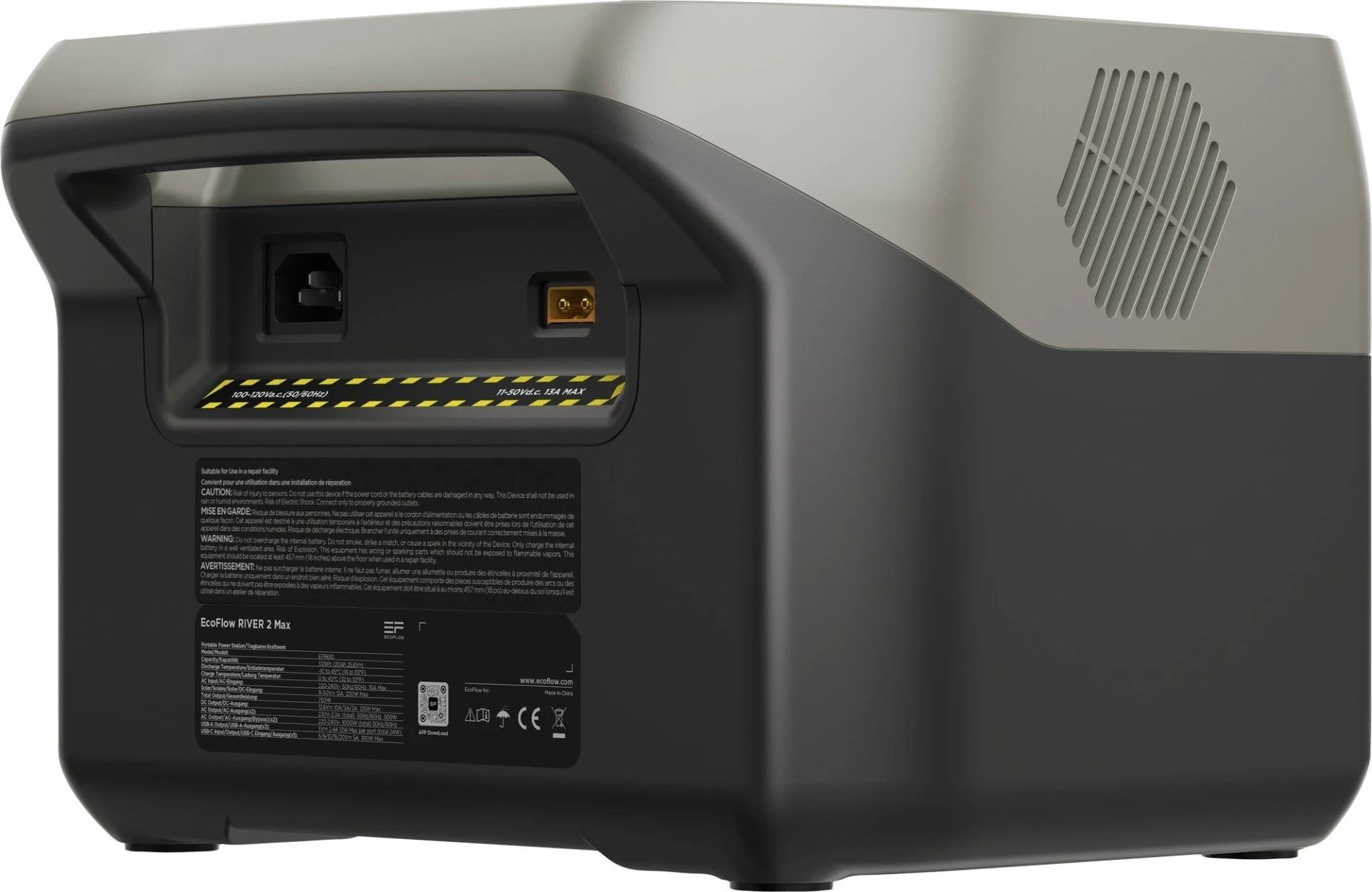 EcoFlow River 2 Max Powerstation 500 W reine Sinuswelle