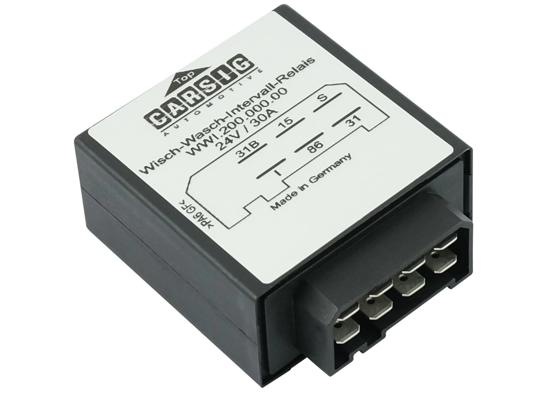 Wisch-Intervallrelais wie Bosch 0 335 320 016 einstellbar von 4 - 20 Sek. 18 - 30 V