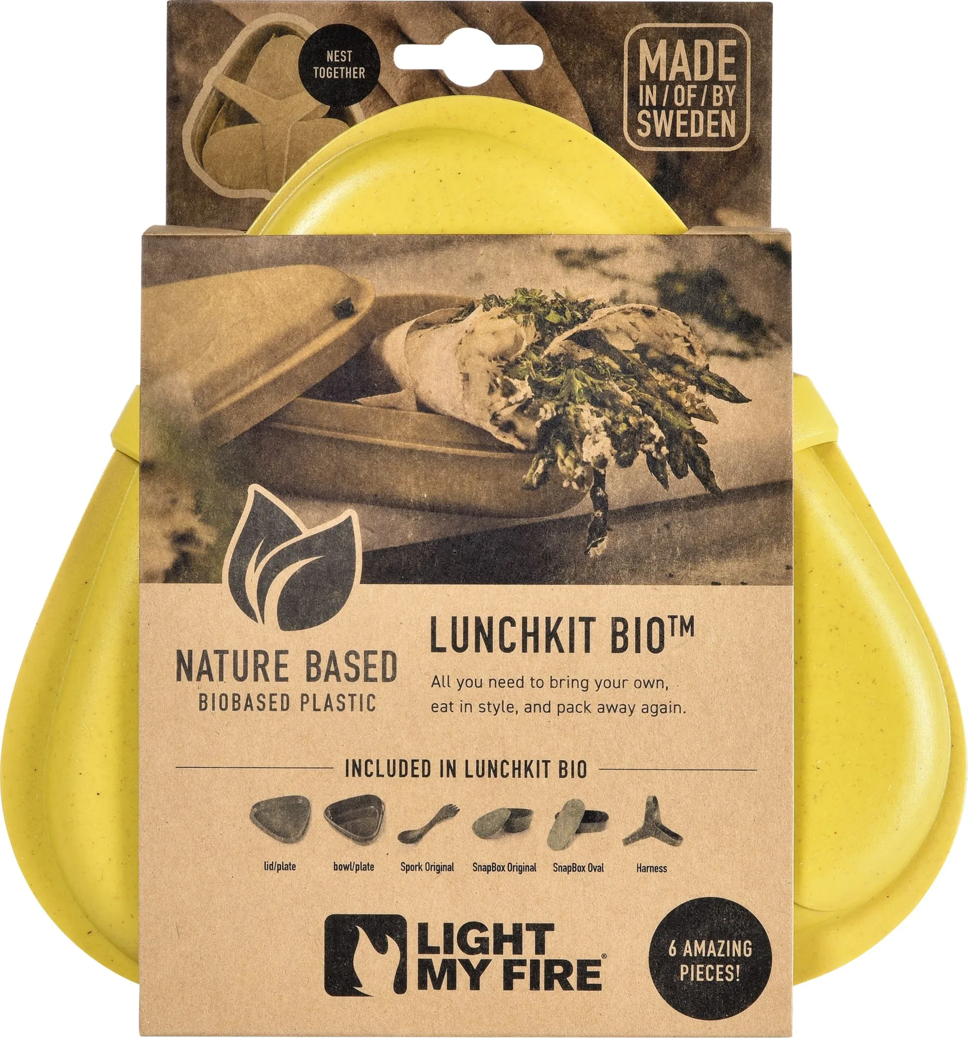 Light My Fire Lunchkit Geschirr-Set 6-tlg. sandygreen