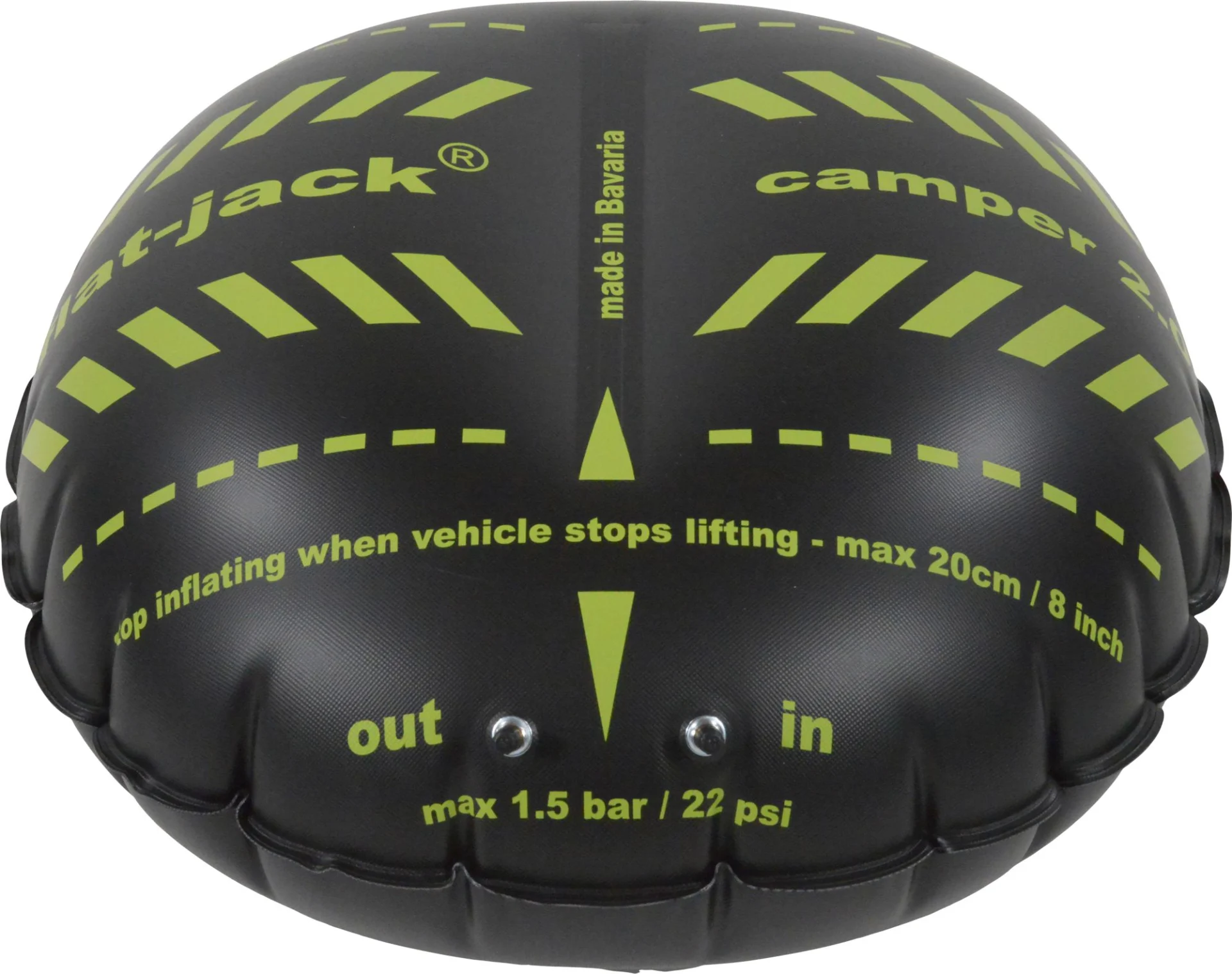 Flat-Jack Camper 2.0 Reifen-Luftkissen für Fahrzeuge bis 6 Tonnen & bis 305 mm Reifenbreite