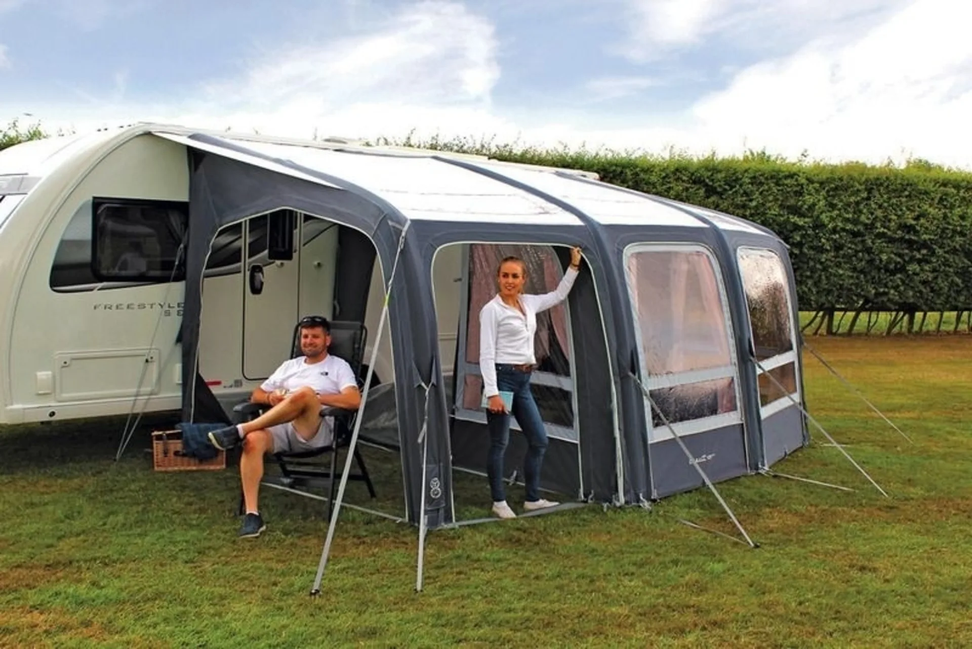 Auvent de caravane Premium Esprit 420 Pro RVS avec système Vario de Outdoor Revolution