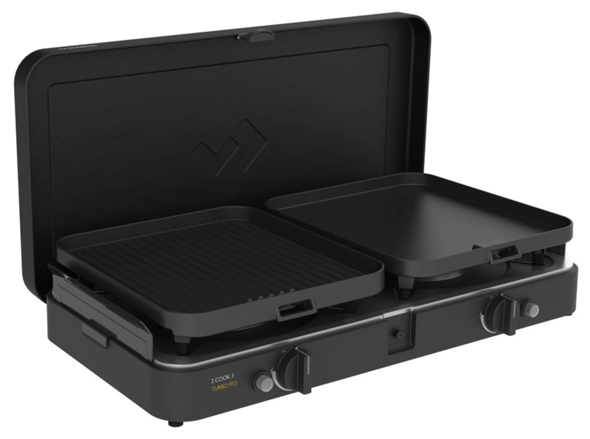 2-Cook 3 Turbo Deluxe,Kocher/Grill 50mbar, 2 Brenner, Zündsicherung