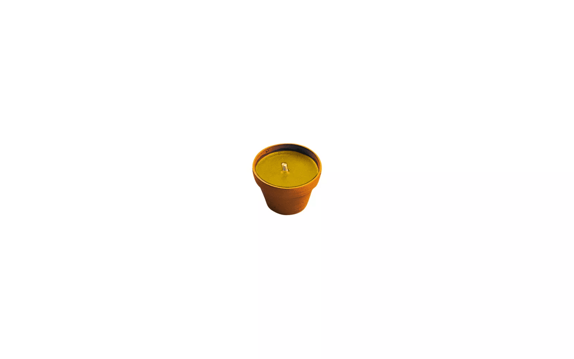 TGO Bougies de fête dans un pot en terre cuite avec répulsif à moustiques pack de 3