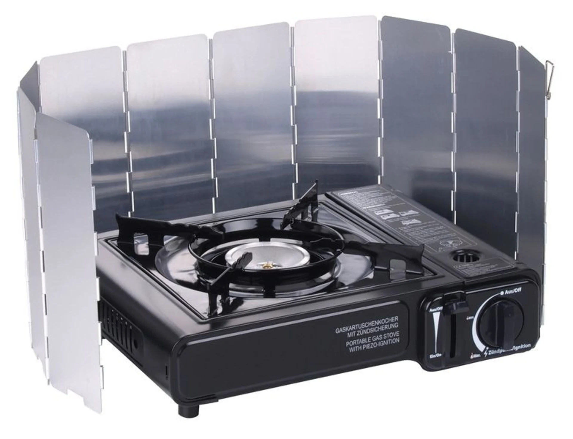 Aluminium Falt-Windschutz für Campingkocher Aluminium Falt-Windschutz für Campingkocher