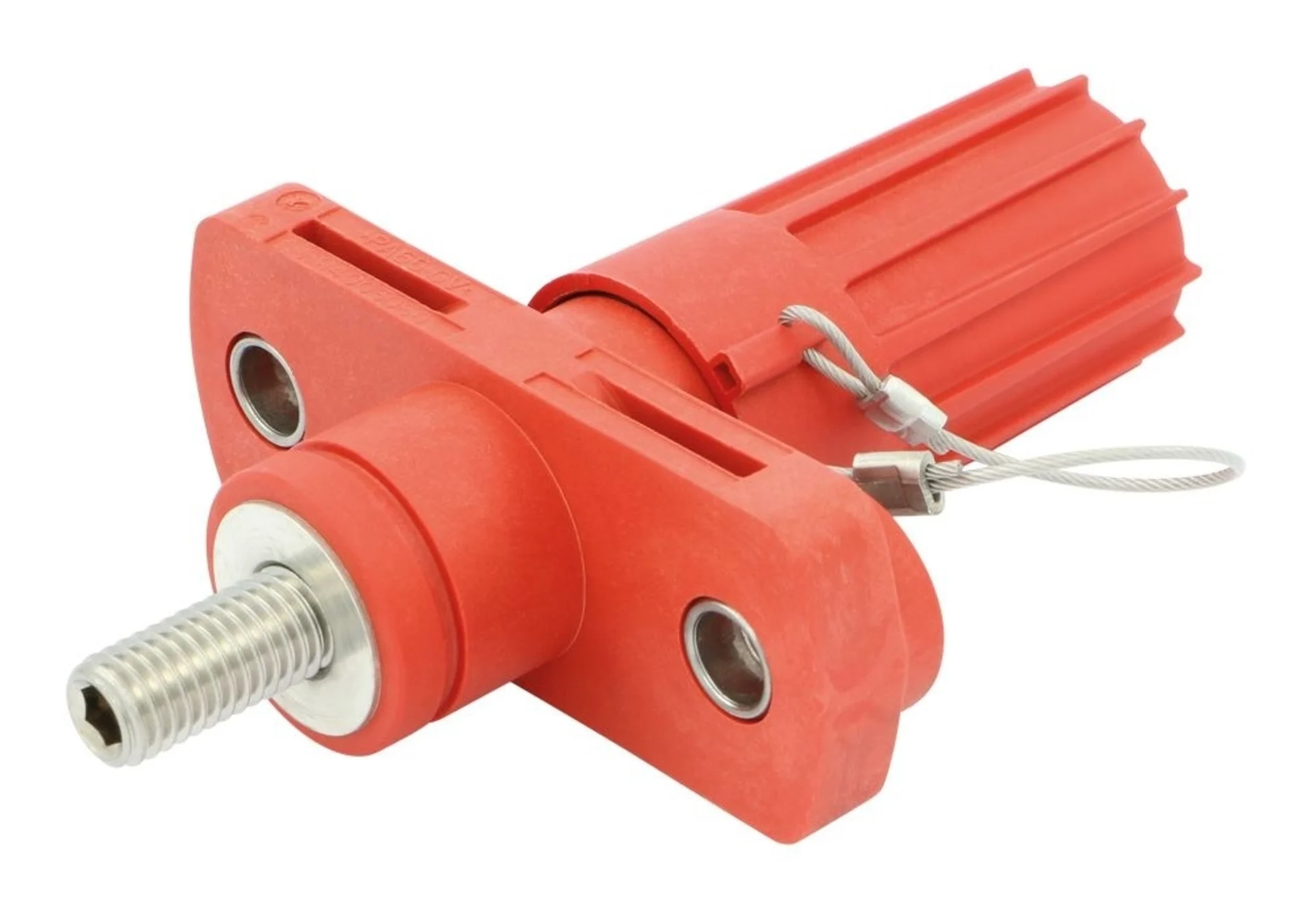 Fremdstartpunkt rot (positiv) M10, ø 20 x 37mm, Lochabstand 60mm