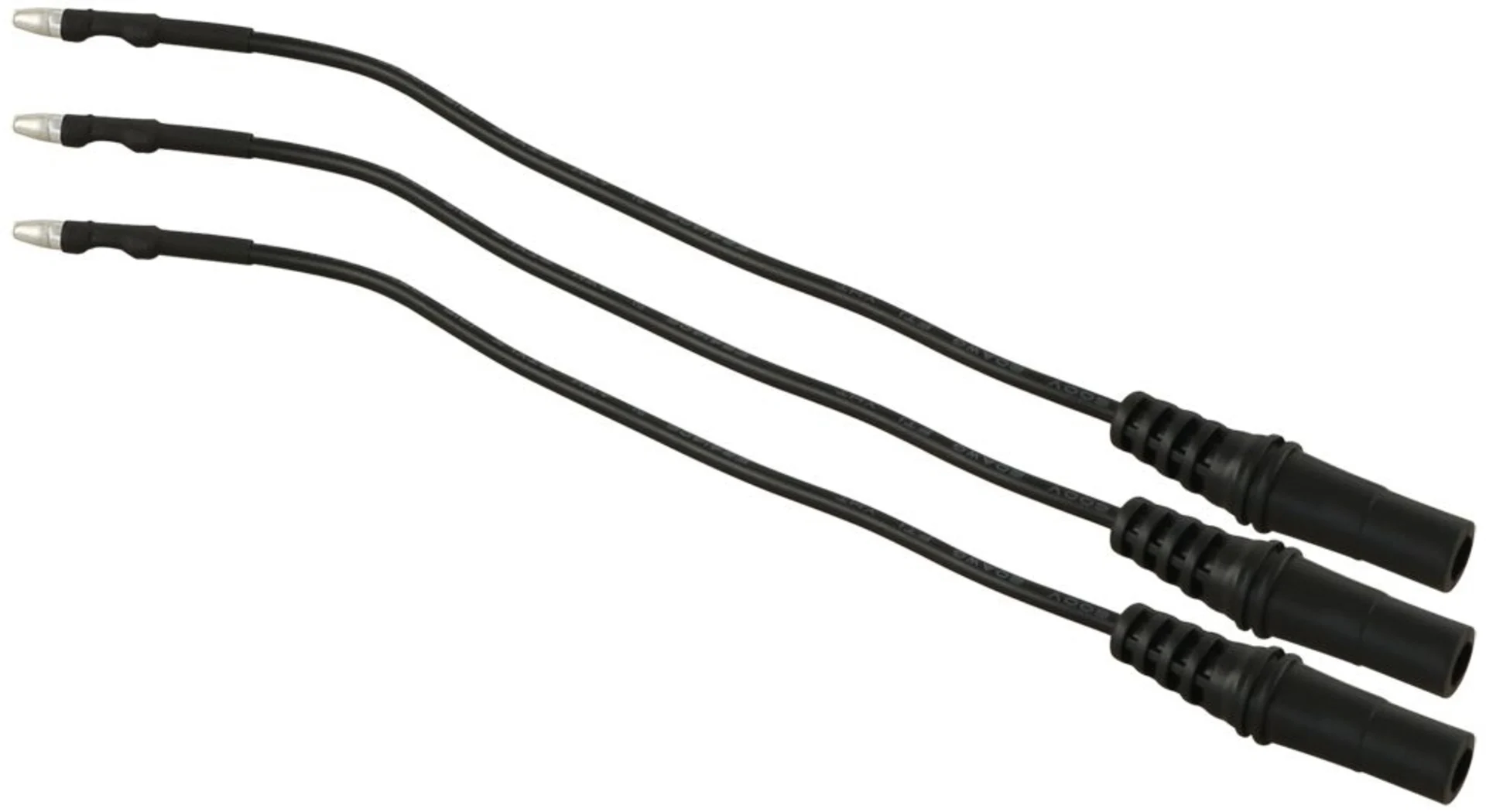 Messleitung 3.5 mm Rundstecker Set à 3 Stück, schwarz zu MKSort
