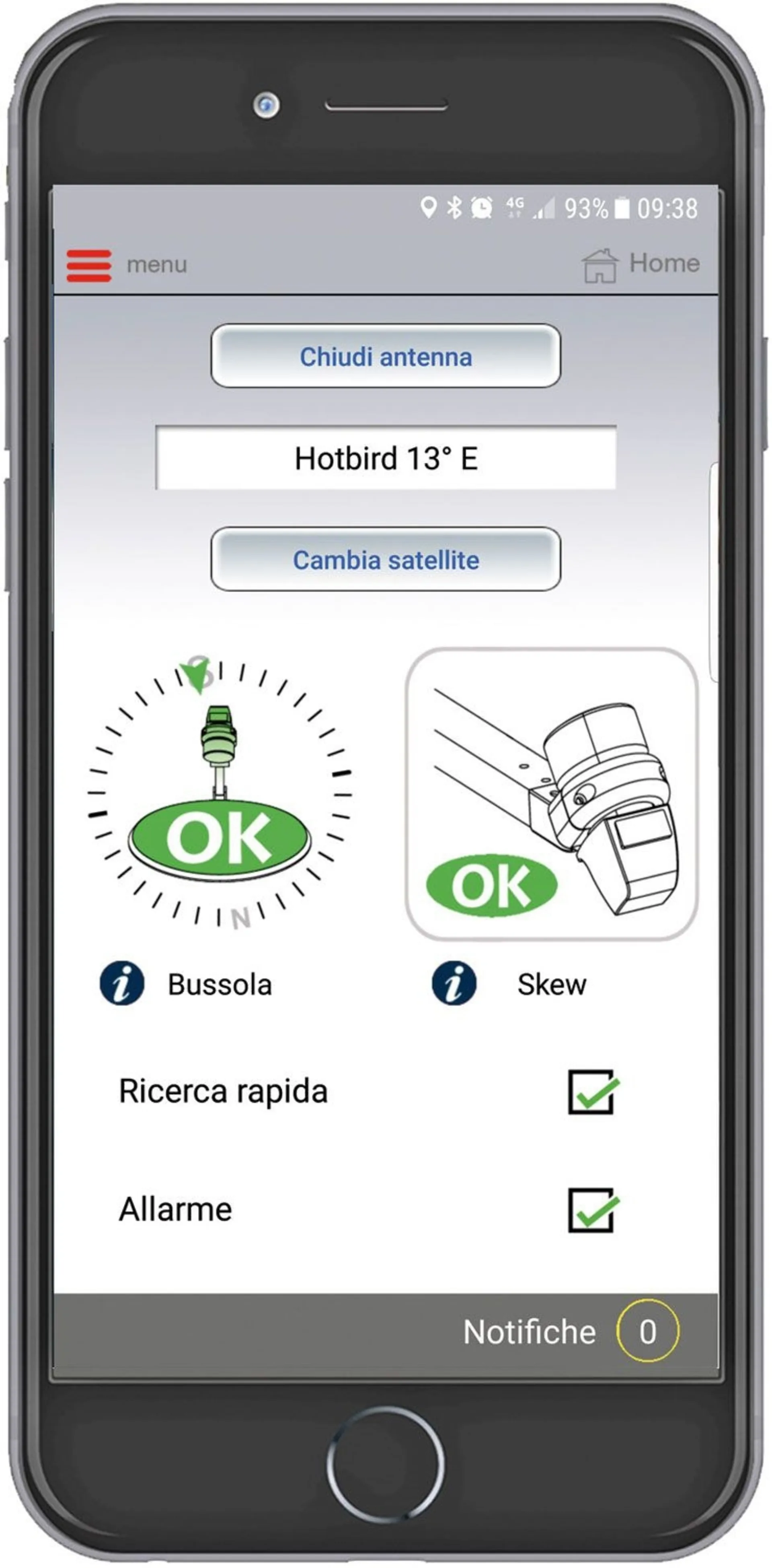 Teleco Activsat Smart Système satellite entièrement automatique 85 cm (Twin LNB)