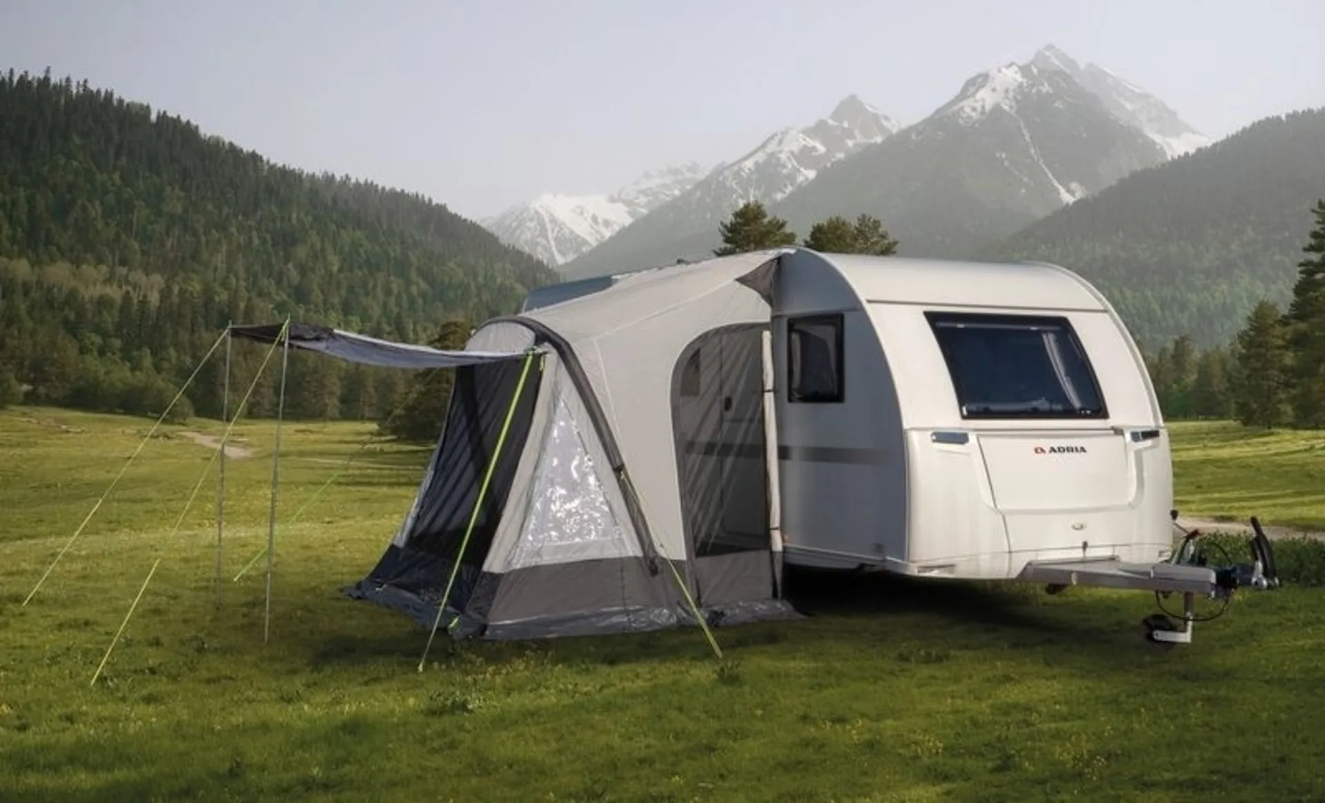 Aufblasbares Caravanvorzelt mit Moskitonetz - ONE BEAM AIR