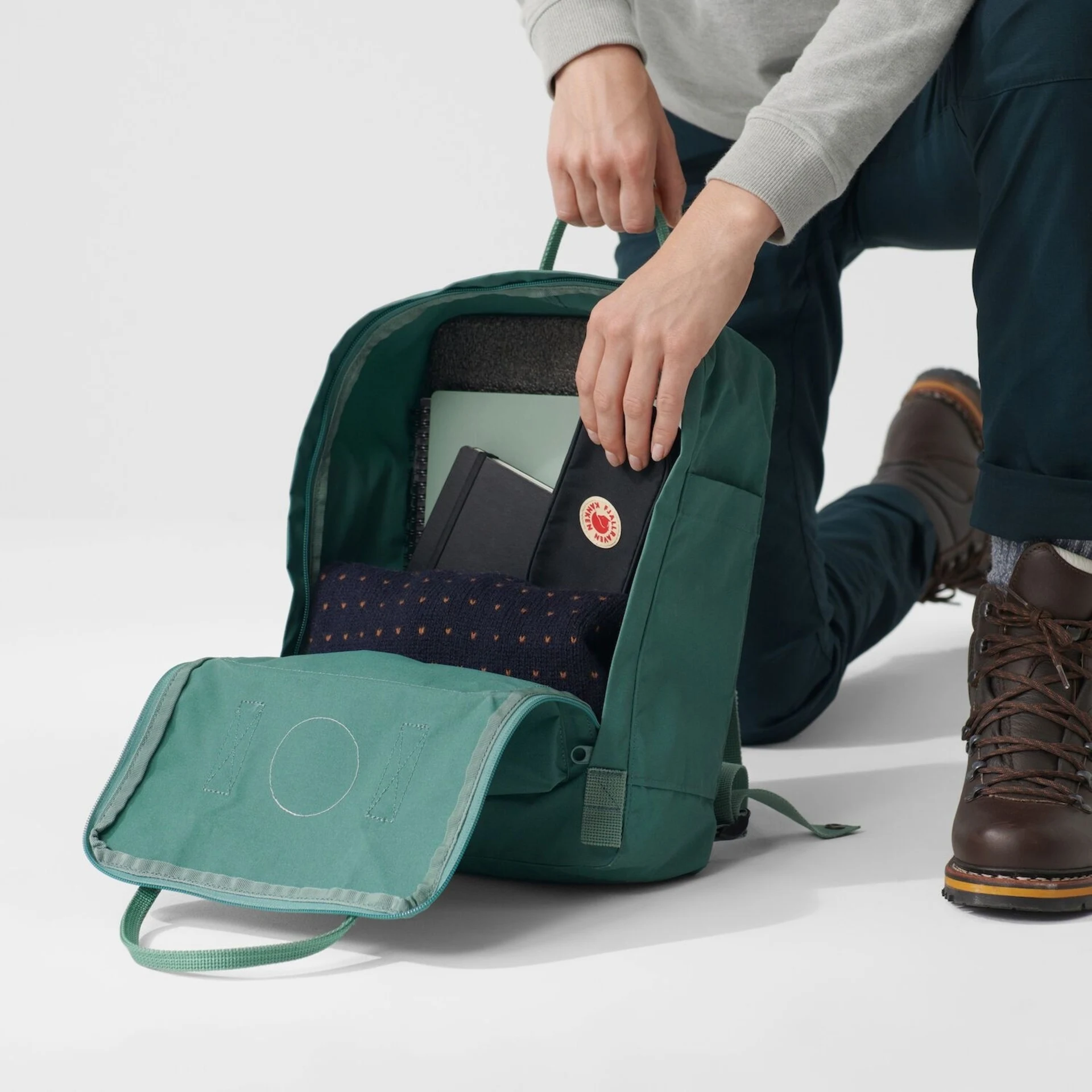 Sac à dos Fjällräven Kanken 16 litres, couleur Frost Green Sac à dos Fjällräven Kanken 16 litres, couleur Frost Green