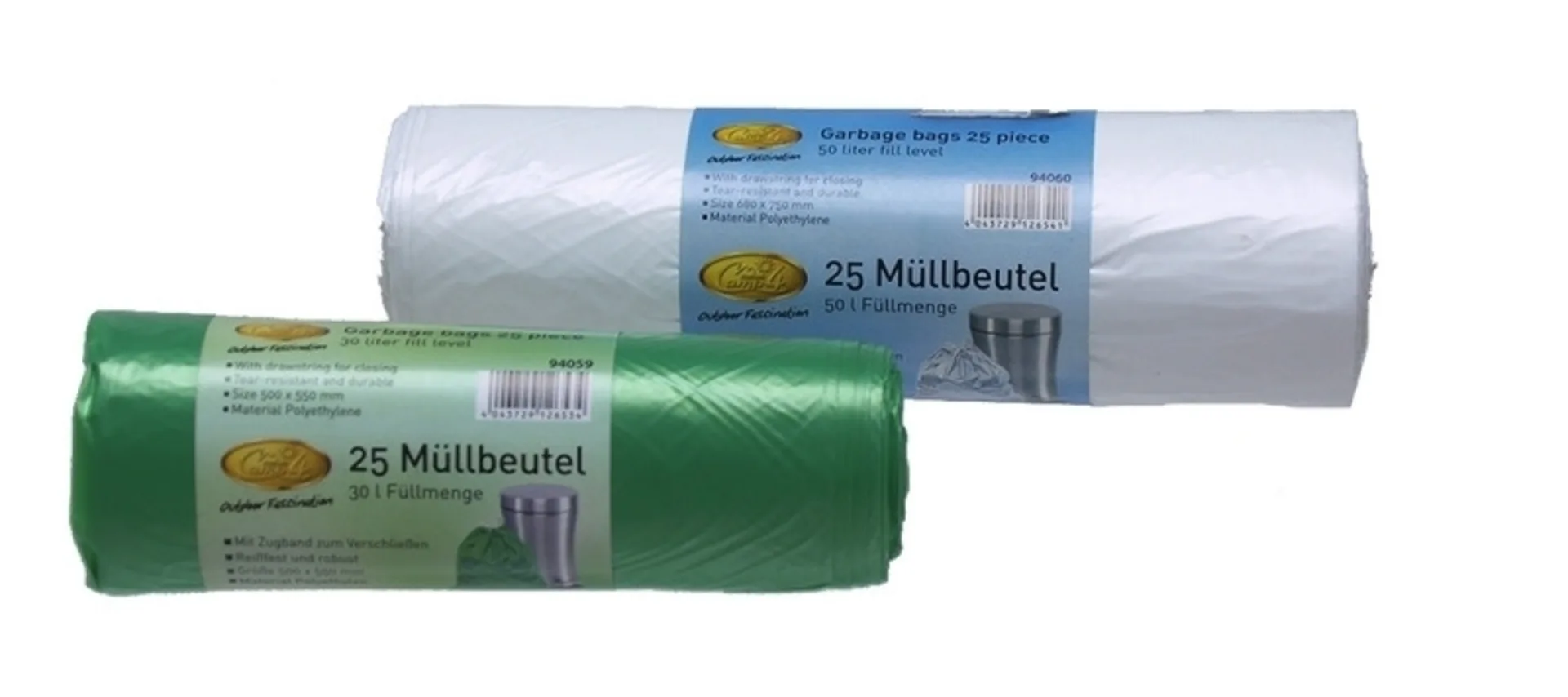 Abfallsackrolle 30 l - 25 Stück - Grün