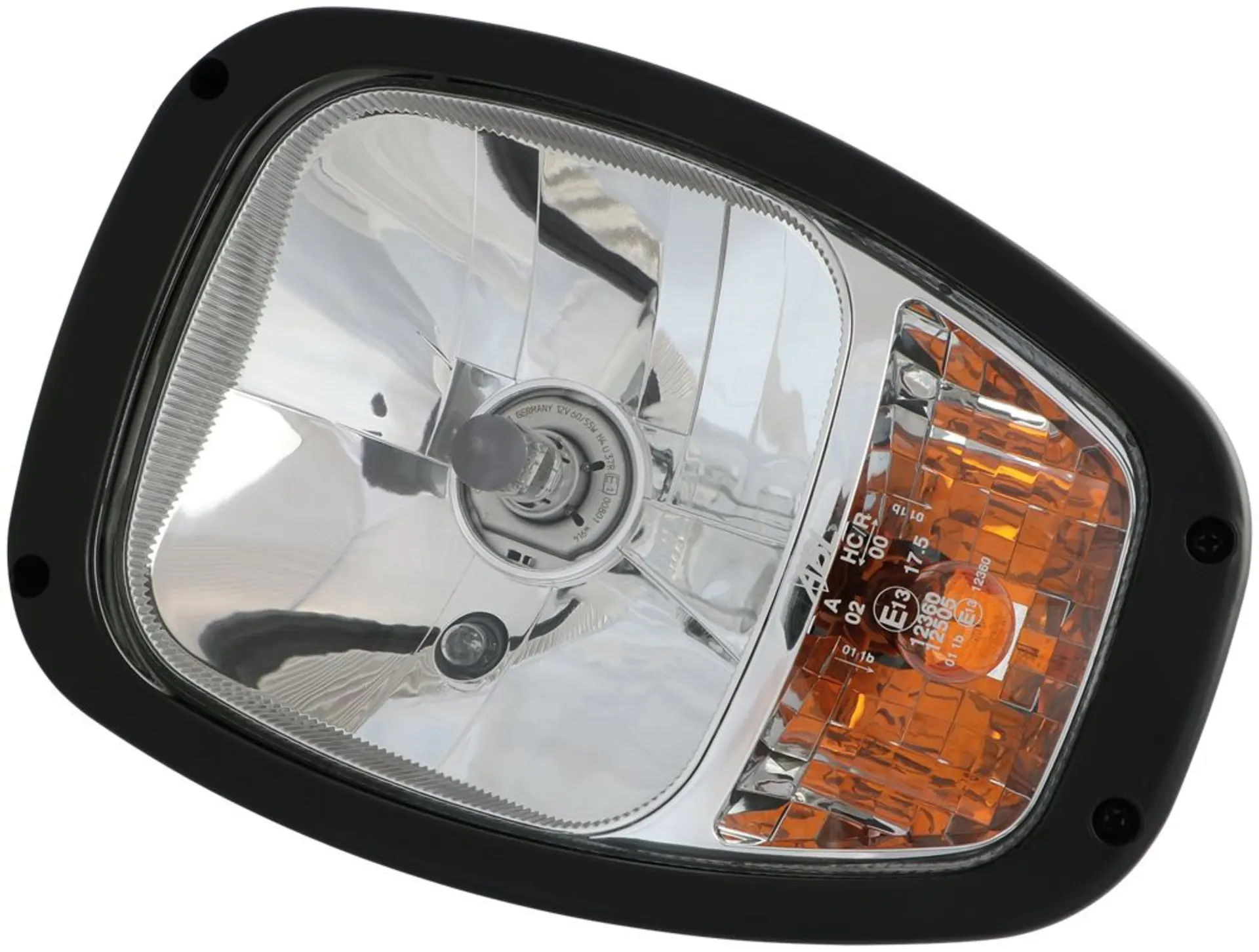ABL - Halogen Aufbauscheinwerfer links 12V Fern- und Abblendlicht (inkl. Blinker) Bef. hinten