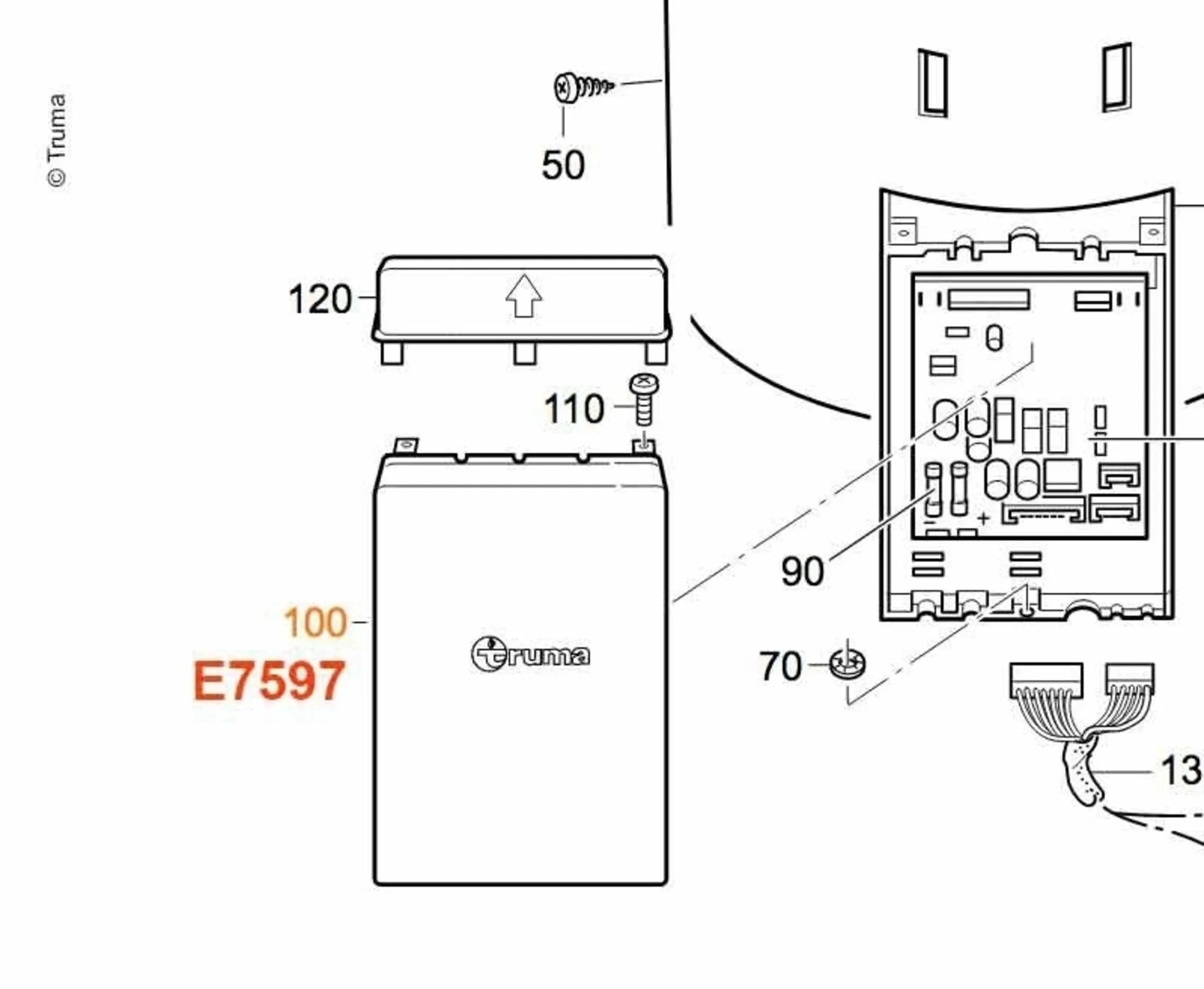 Smartphone-Ladestation mit integriertem Deckel und USB-Anschlüssen