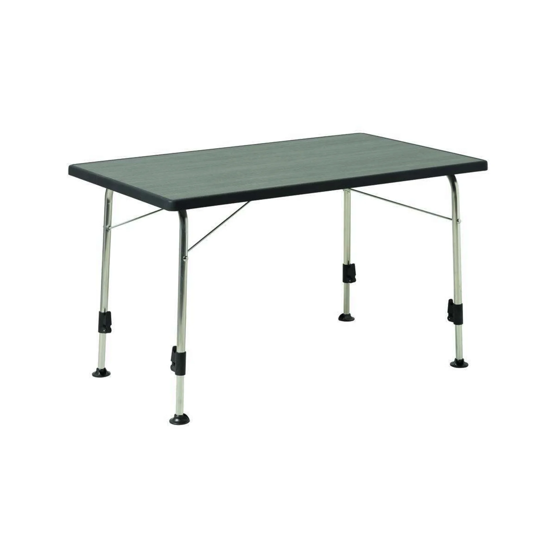 Table de camping Dukdalf Stabilic 3 en bois gris 115 x 70 cm