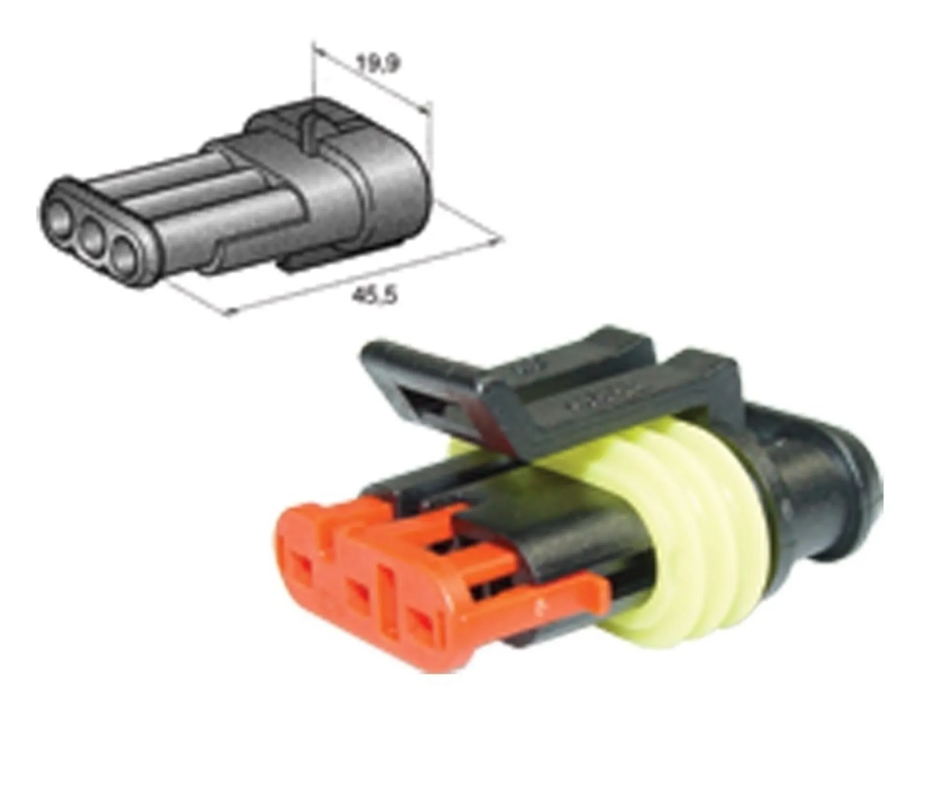 Sortiment Steckergehäuse SUPERSEAL 1.5