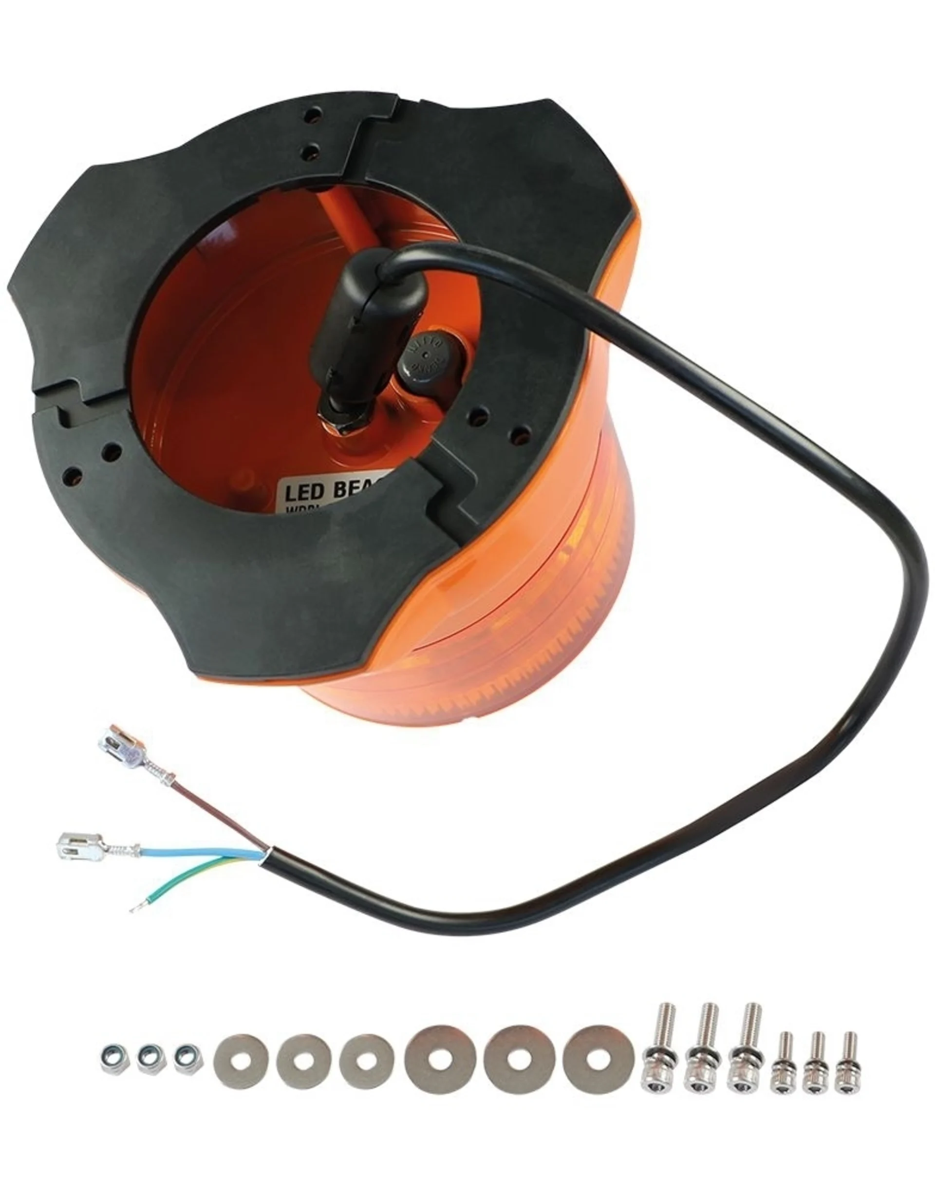 Feu tournant/flash à LED Weldex 12/24 V jaune