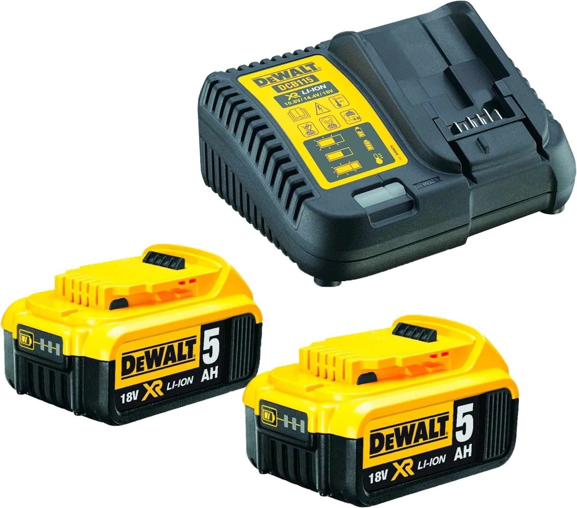 DeWalt DCB 115 Akku Starter Set Schnellladegerät +