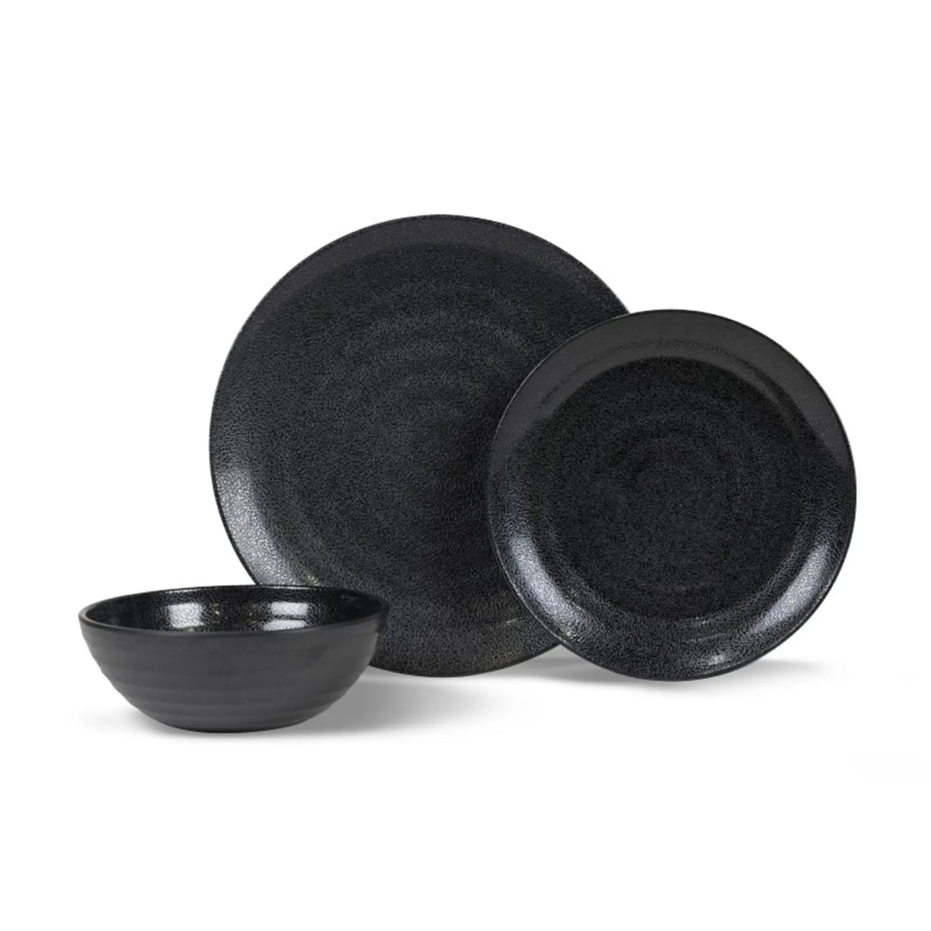 Ebony Cobble 12pc Set Kampa Melamin