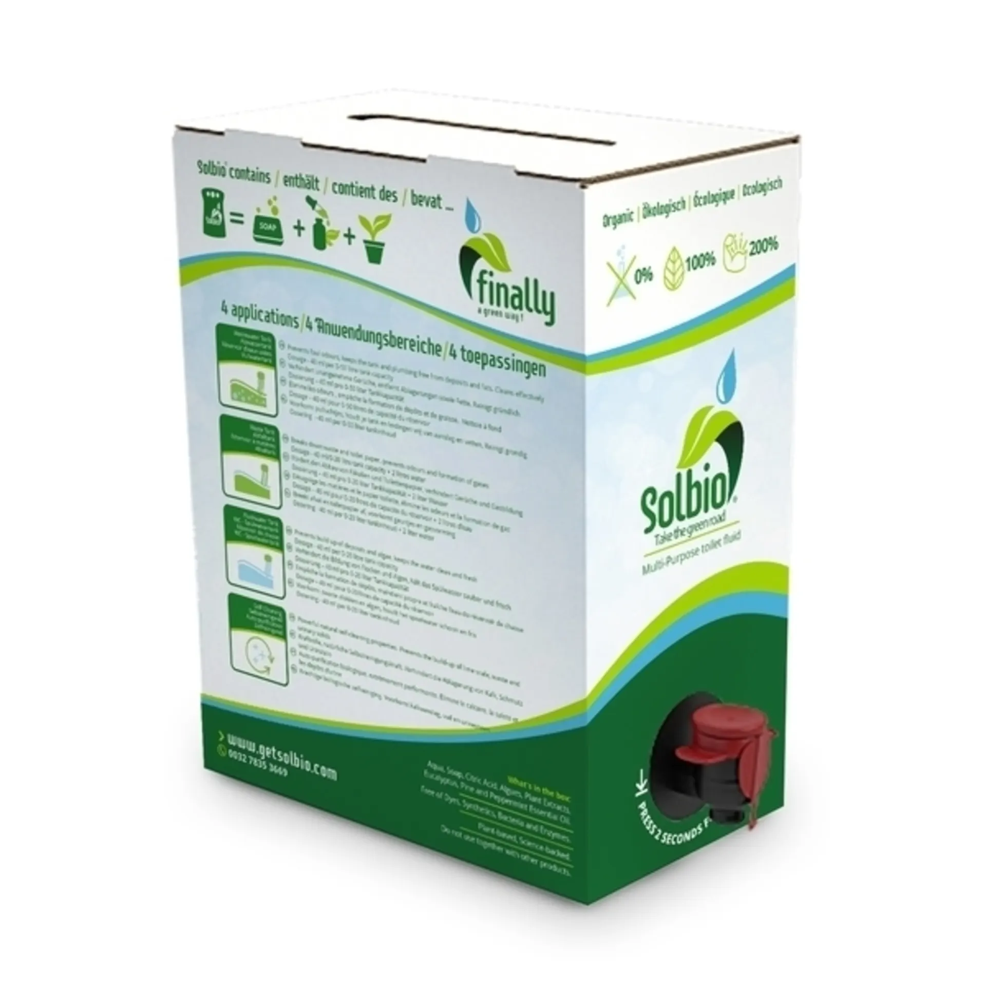 Additif sanitaire Solbio, 3,0 litres Additif sanitaire Solbio, 3,0 litres