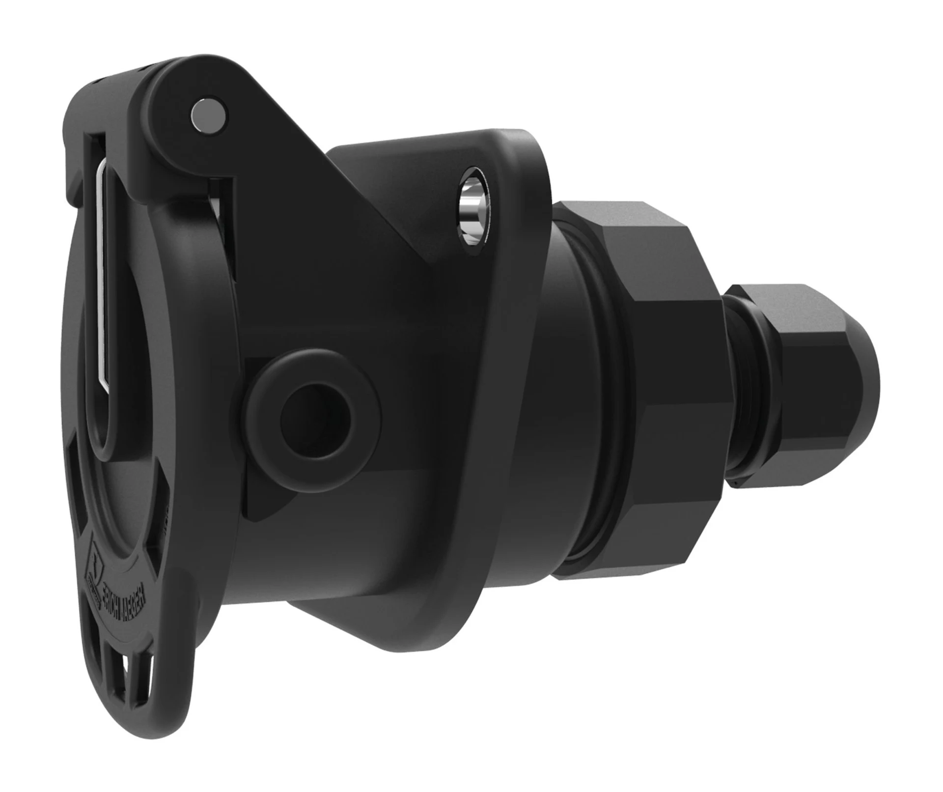 ABS/EBS - Steckdose 7-pol 12 V, kompakt, ADR/GGVS Crimpkontakte, Kabel-ø: 9.0 - 16.0 mm