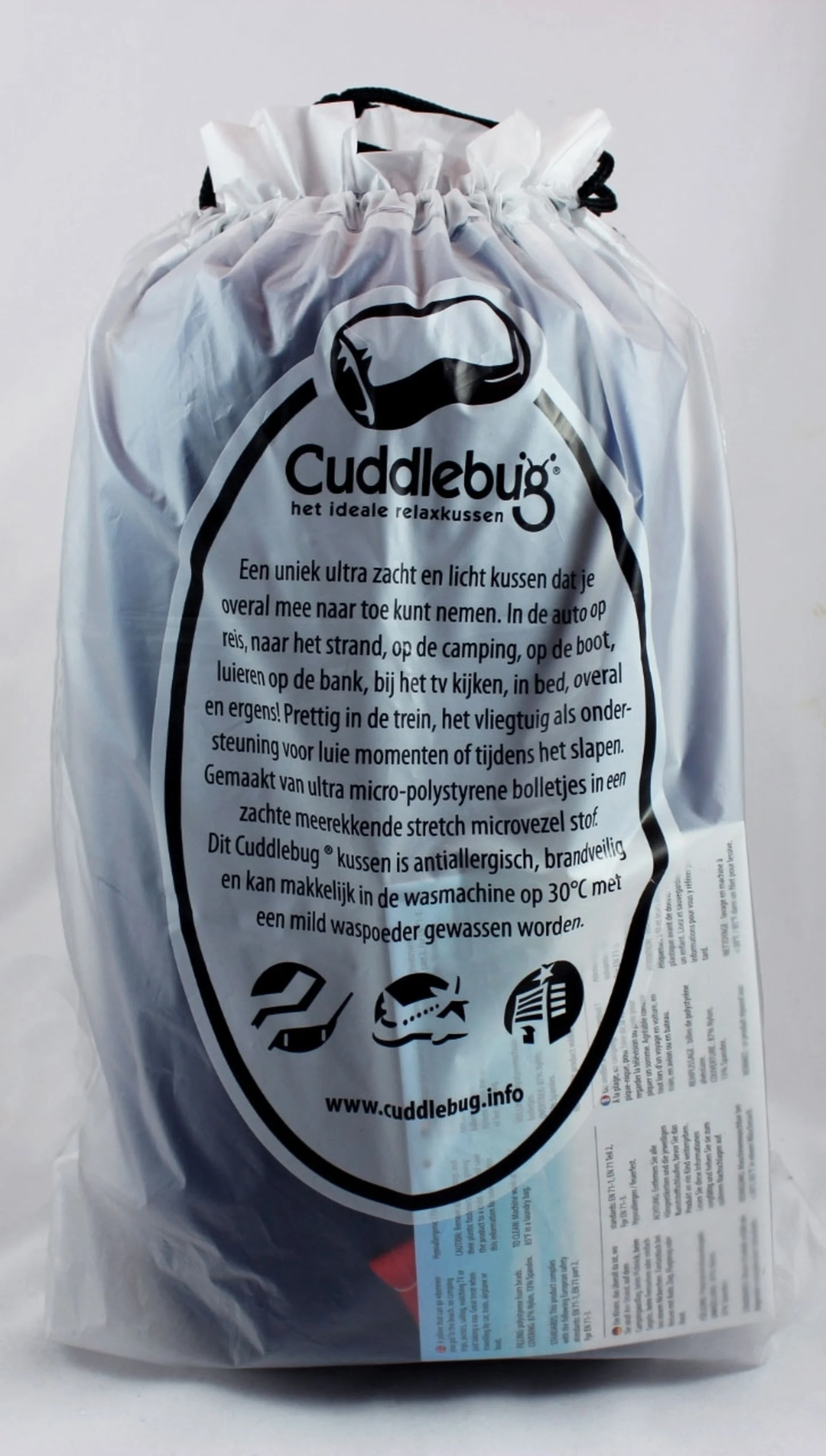 Cuddlebug Oreiller de voyage moyen bleu