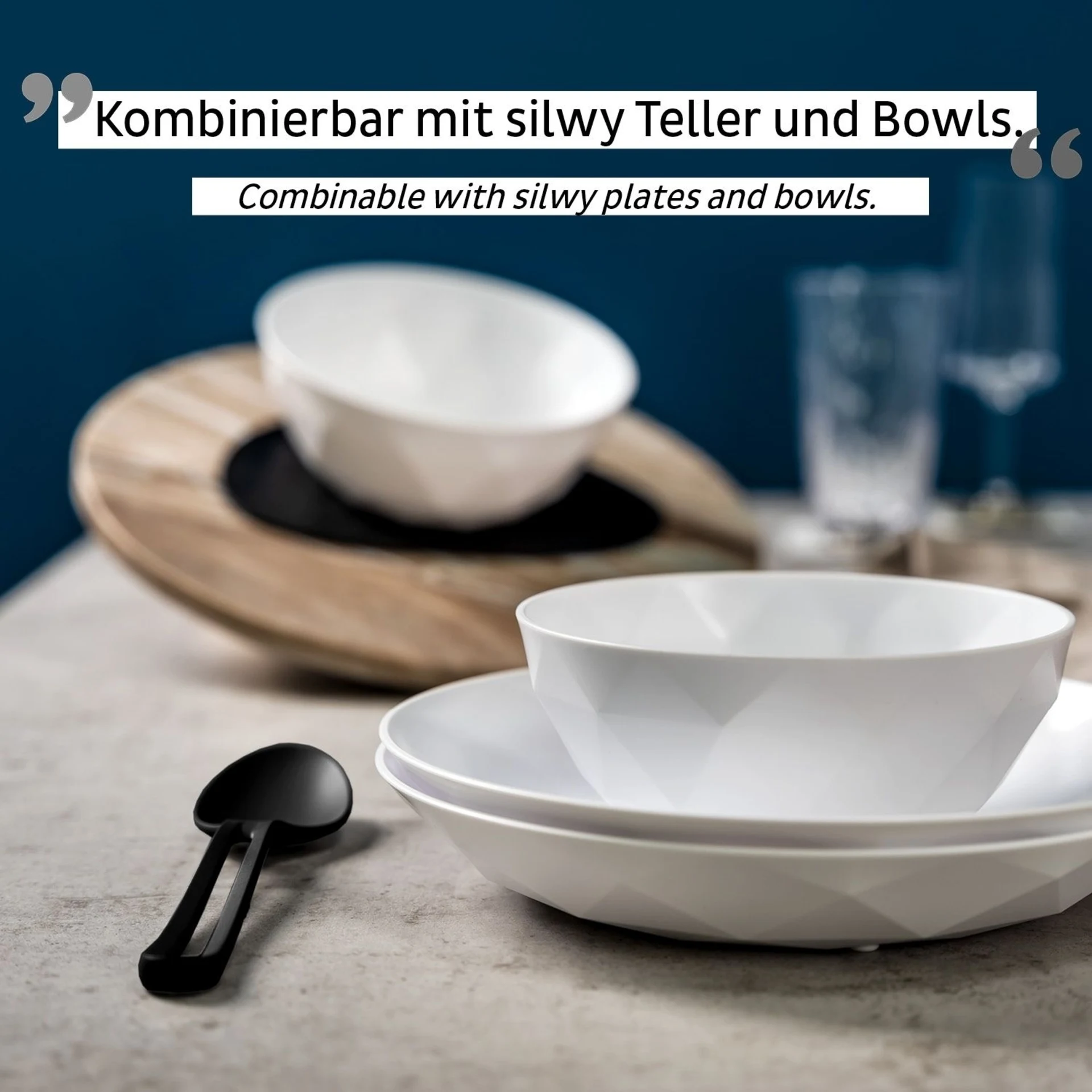 silwy® Besteck-Set "TRICKY" BLACK