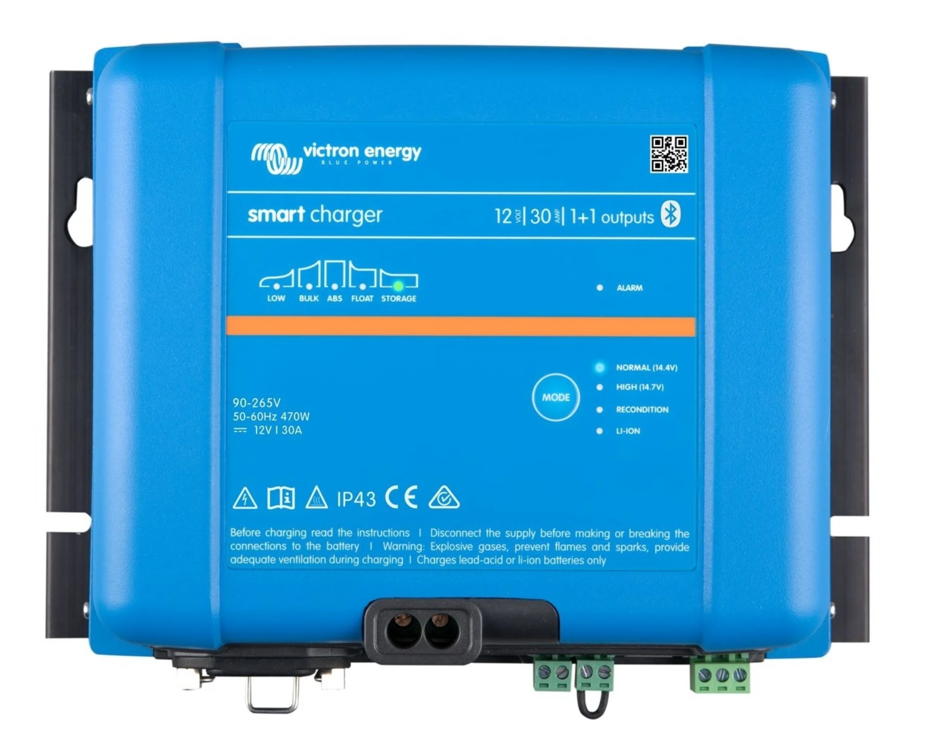 Victron - Phoenix Smart Batterieladegerät 12 V 30+3 A, IP43 Ladung der Starter und Bordbatterie,1 + 1 Ausgang, mit Bluetooth Victron - Phoenix Smart Batterieladegerät 12 V 30+3 A, IP43 Ladung der Starter und Bordbatterie,1 + 1 Ausgang, mit Bluetooth