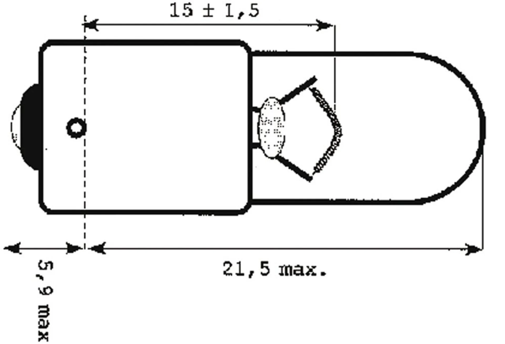 Philips Glühlampe 24V 4W BA9s 24V 4W