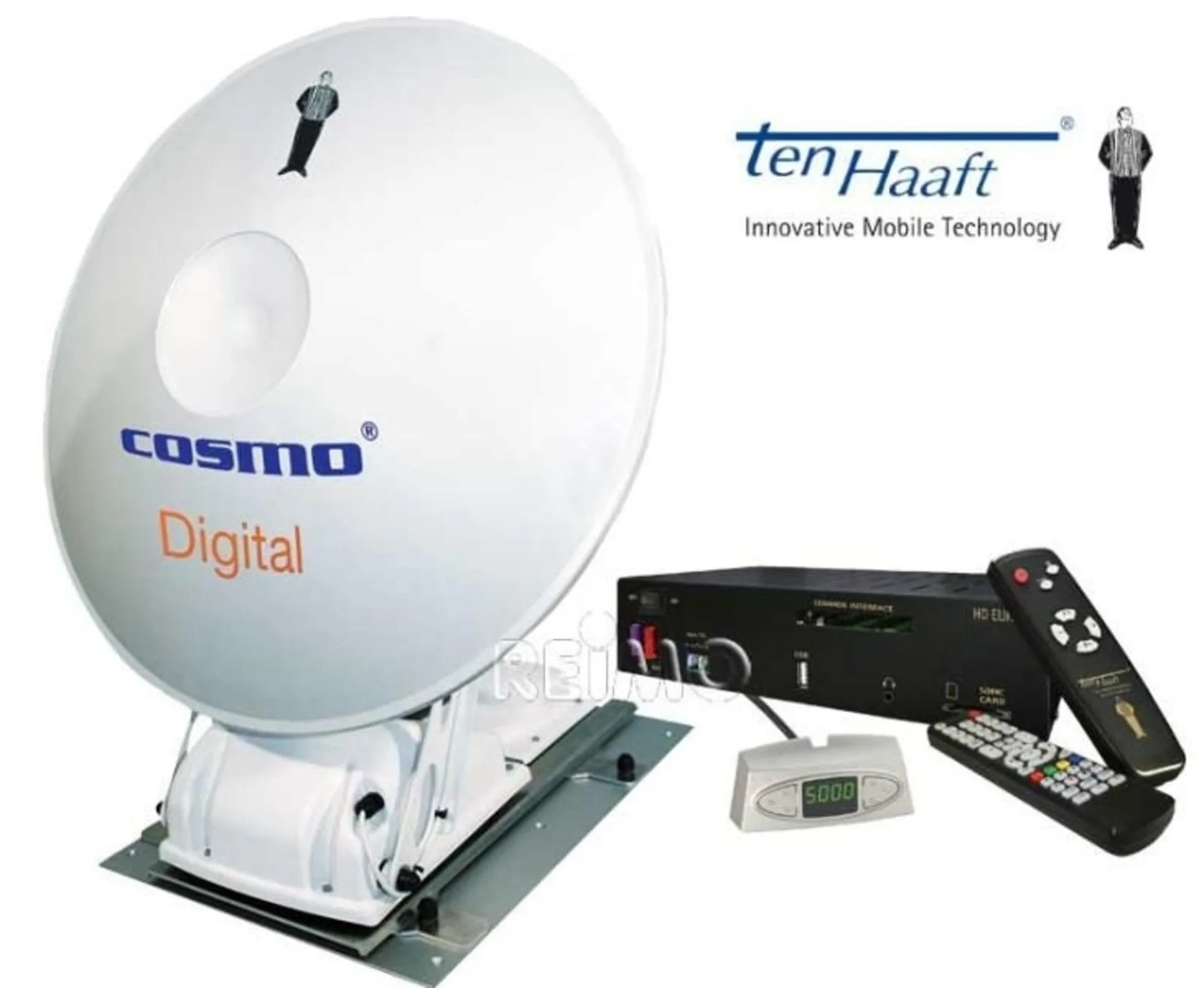 Vollautomatische Cassegrain Antenne mit HDTV Single-LNB