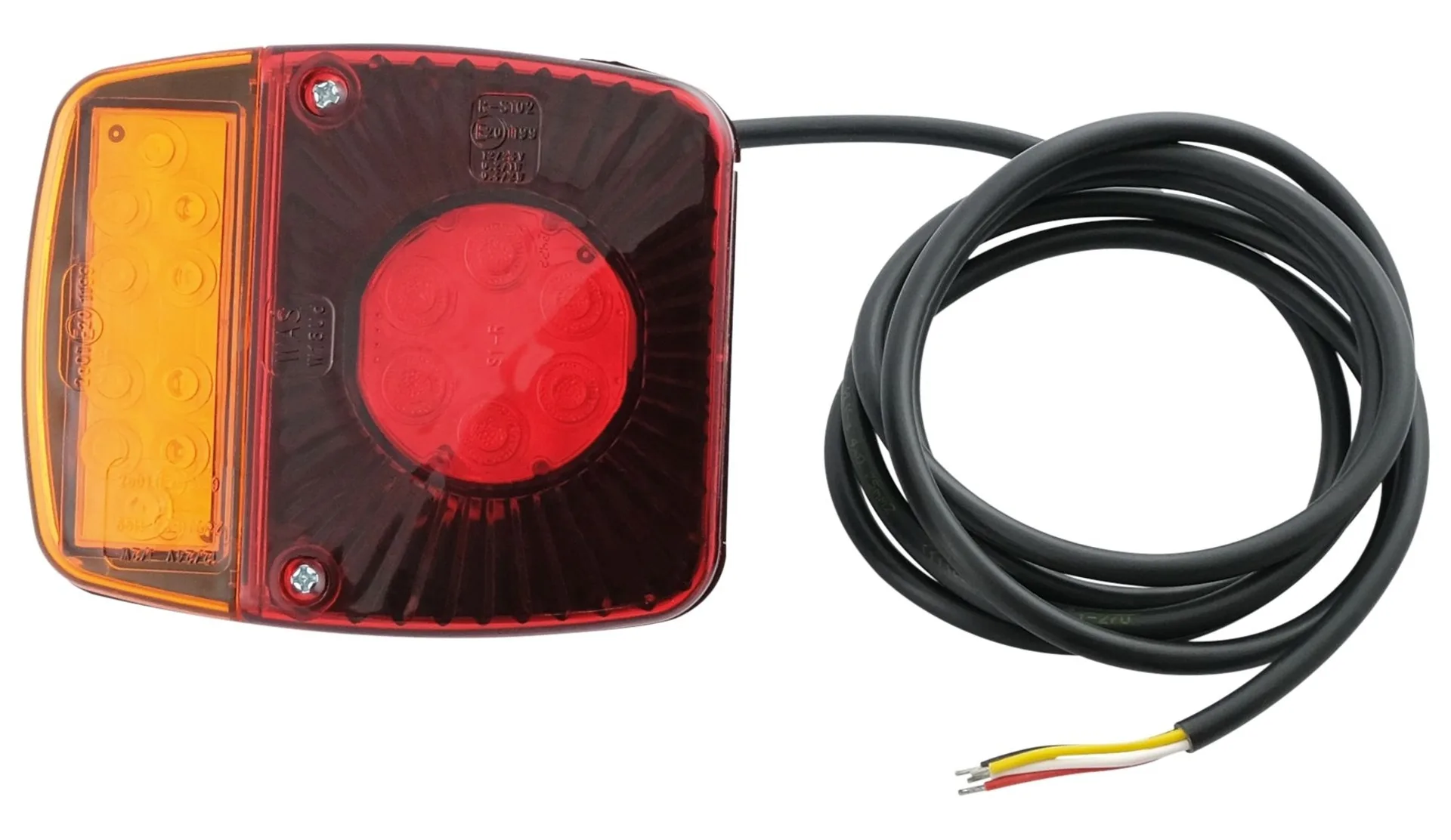 WAS - LED-Schlussleuchte L+R 12/24V ohne KZL 101 x 121 x 56 mm