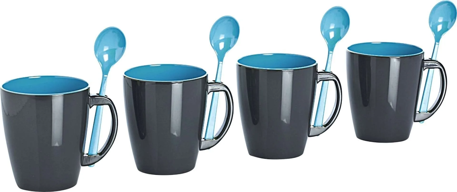 Gimex Henkelbecher Türkis 300 ml 4er Set