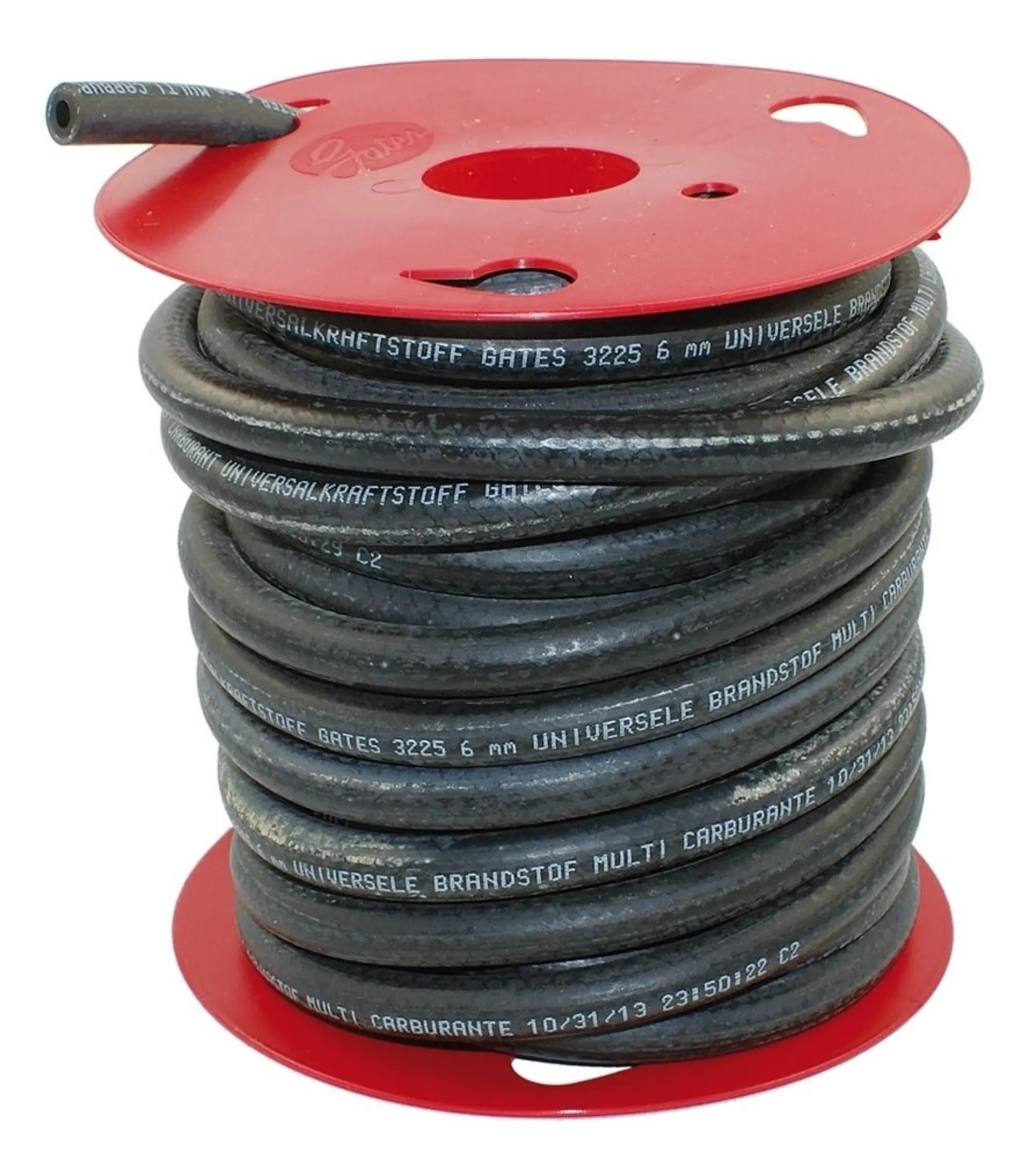 GATES - Rolle mit 15 m Benzinschlauch 6 mm I ø 6 mm 1/4“, A ø 13 mm
