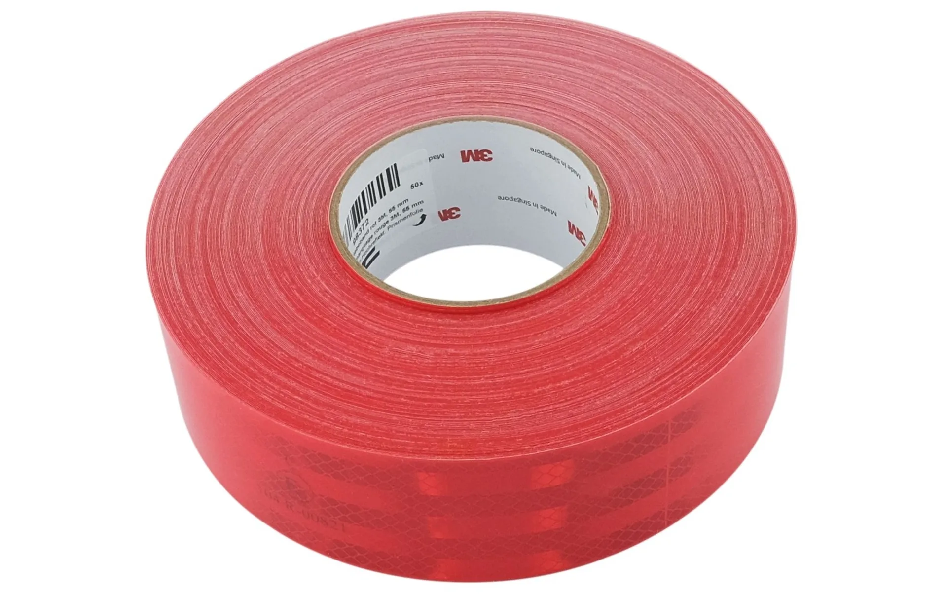 1 Rolle 50m Markierungsklebeband 3M rot für starre Oberflächen, hochreflektierend 1 Rolle 50m Markierungsklebeband 3M rot für starre Oberflächen, hochreflektierend