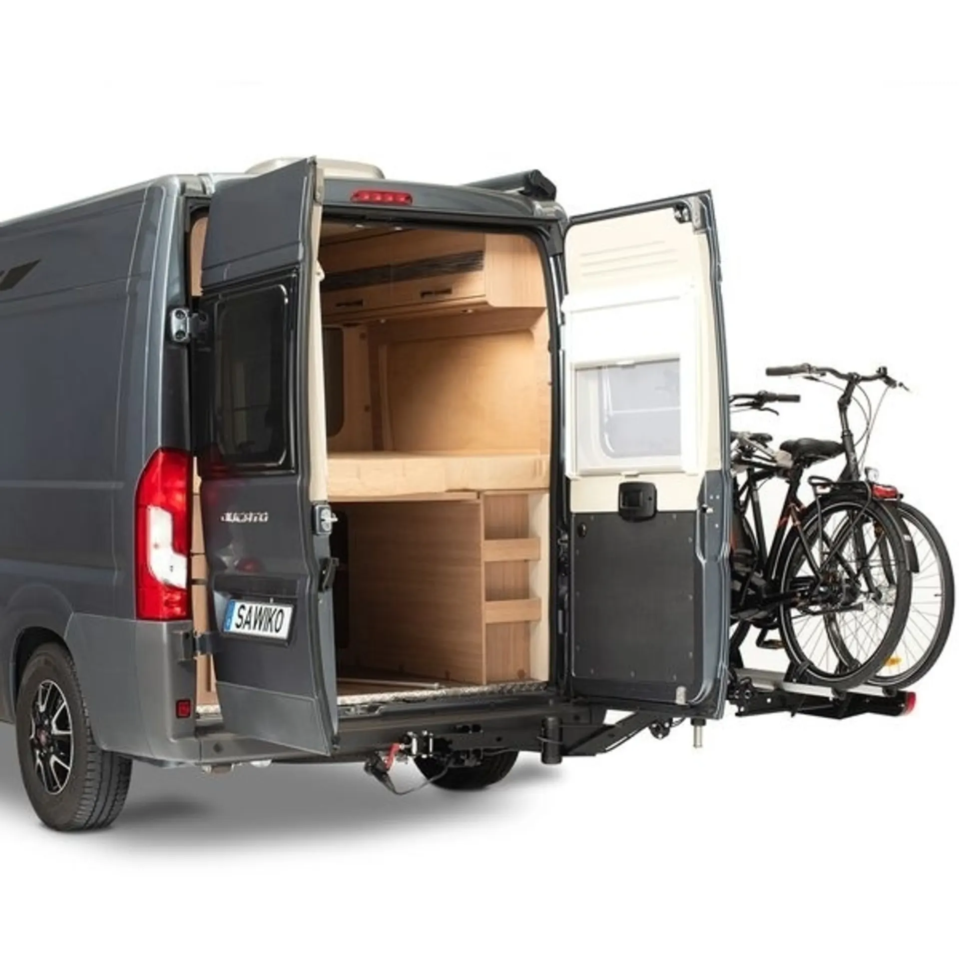 Sawiko AGITO VAN Heckträgersystem mit schwenkbarem Fahrradträger (max, 60kg)