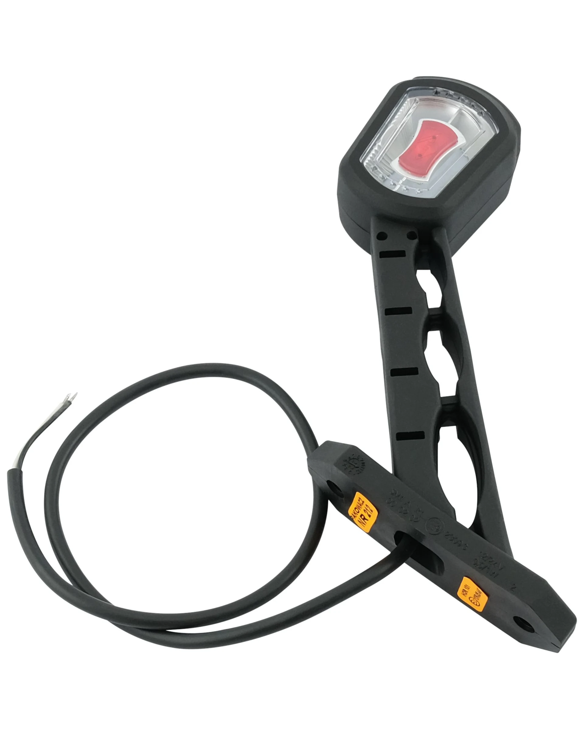 Horpol - LED-Umrissleuchte rechts 169 x 178 mm, 12/24 V, IP68, rot/weiss/gelb