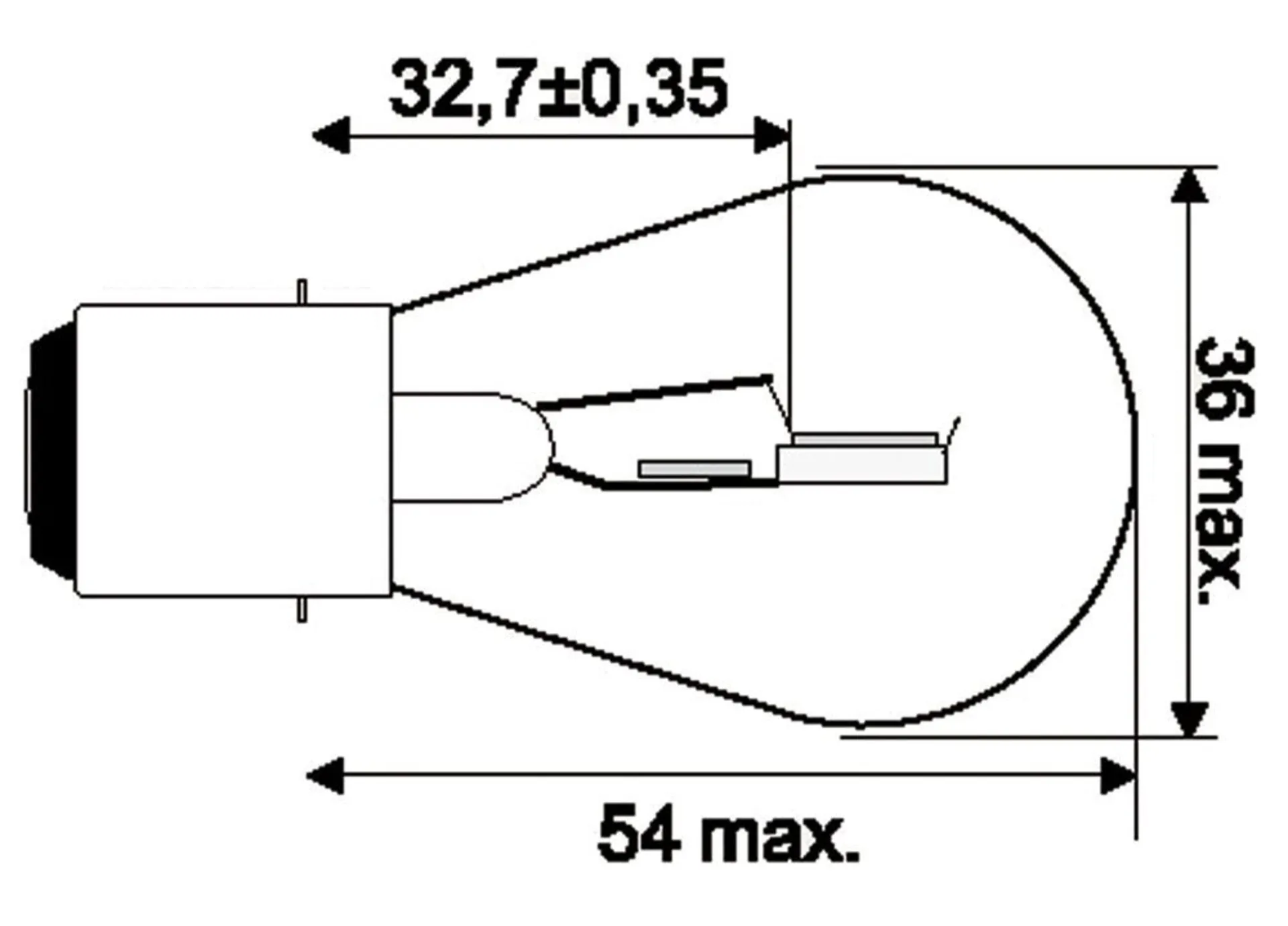 Jahn Glühlampe BA20d 12V 35/35W 12V 35/35W