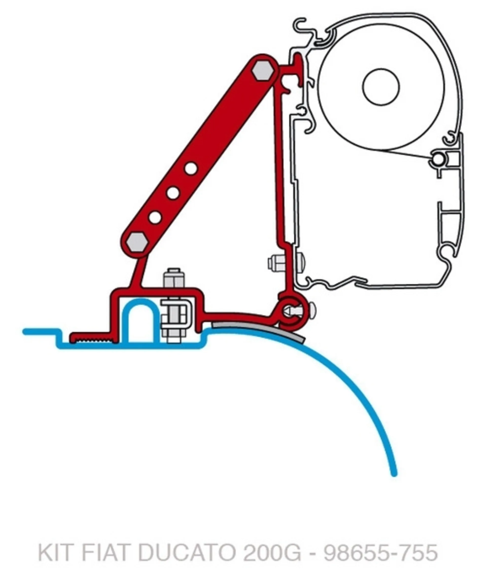 Adaptateur FIAMMA pour F45i/F45iL Duc.à partir de 06