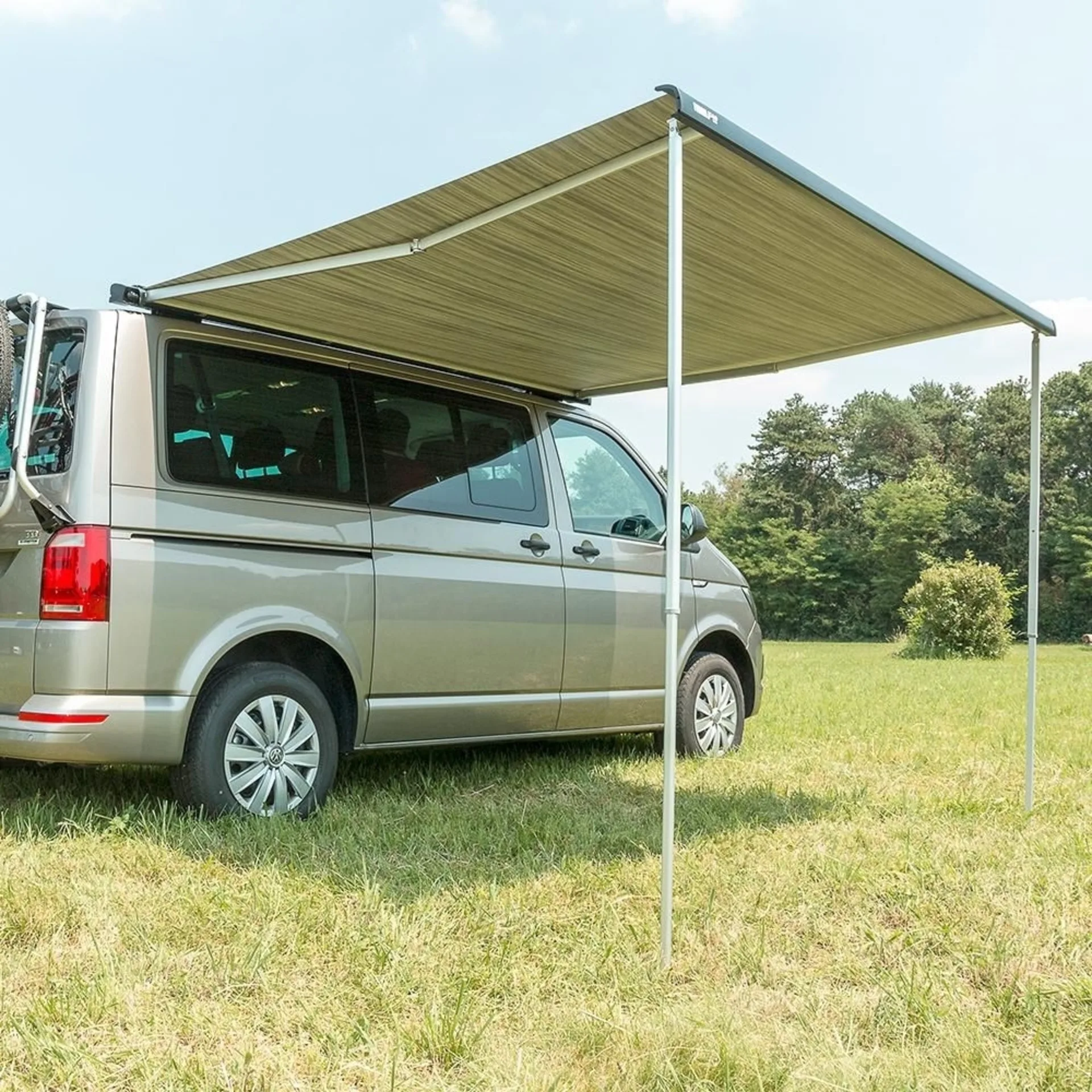 Fiamma F40van 270 Dachmarkise Gehäusefarbe Deep Black Tuchfarbe Royal Grey 2,7 m