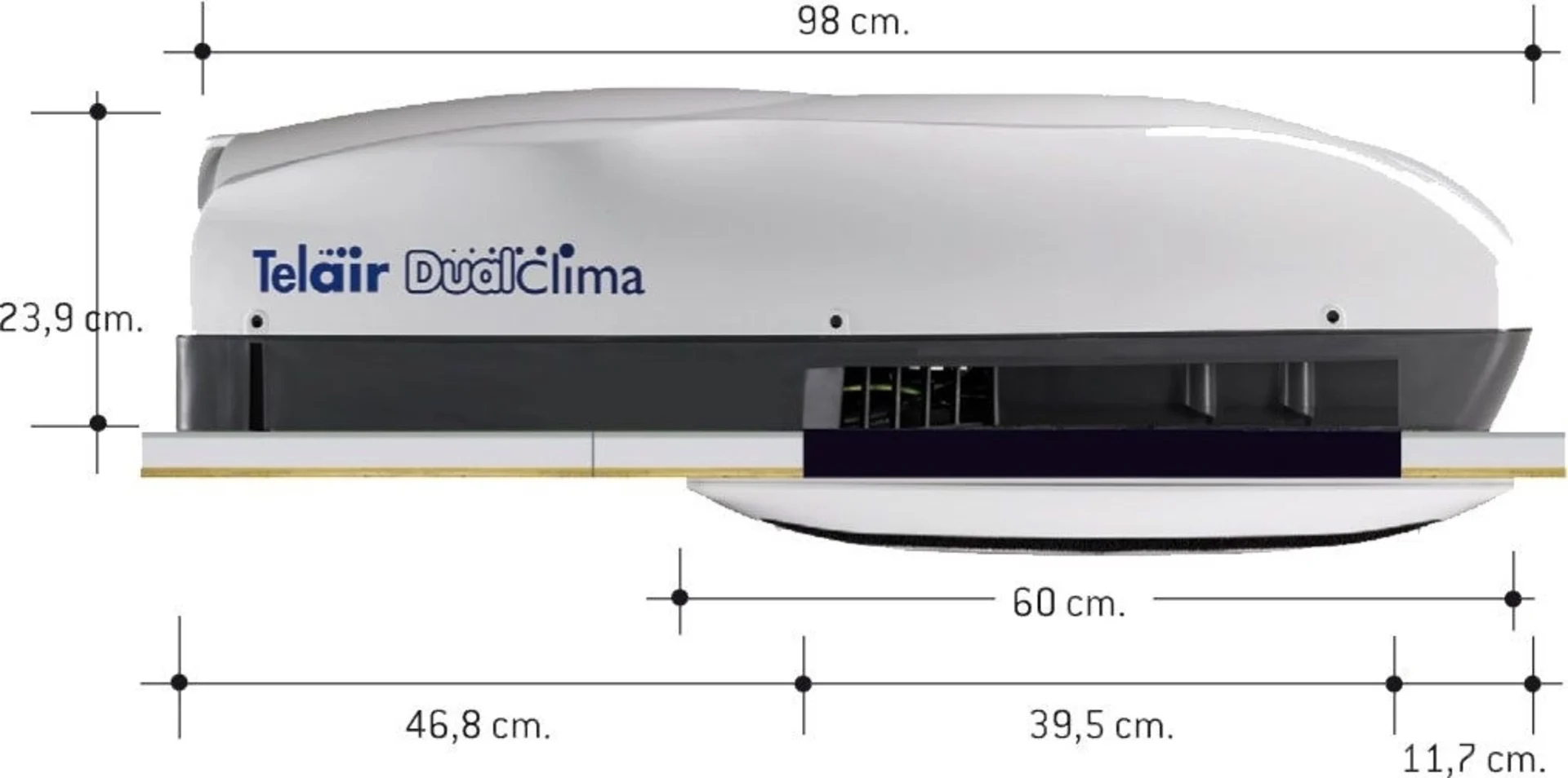 Teleco Telair DualClima 8400H Climatiseur de toit
