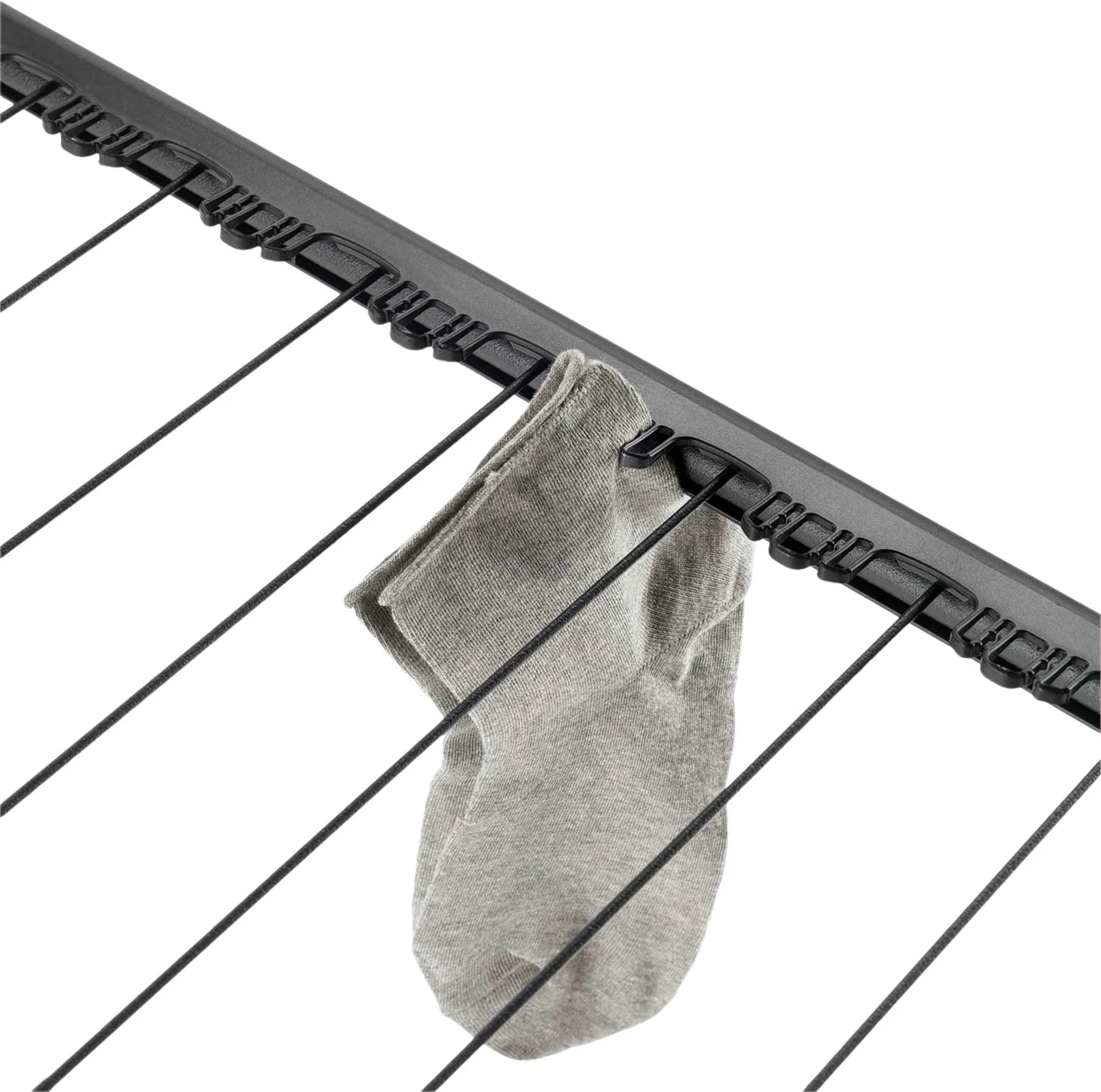 Metaltex Huracan Onyx Séchoir à linge à ailes pliable noir mat