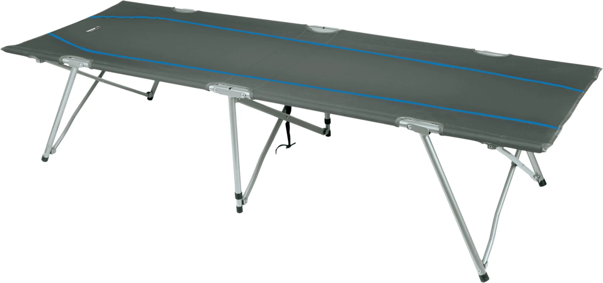 High Peak Oviedo Camping Faltbett 190 x 65 x 45 cm dunkelgrau/blau